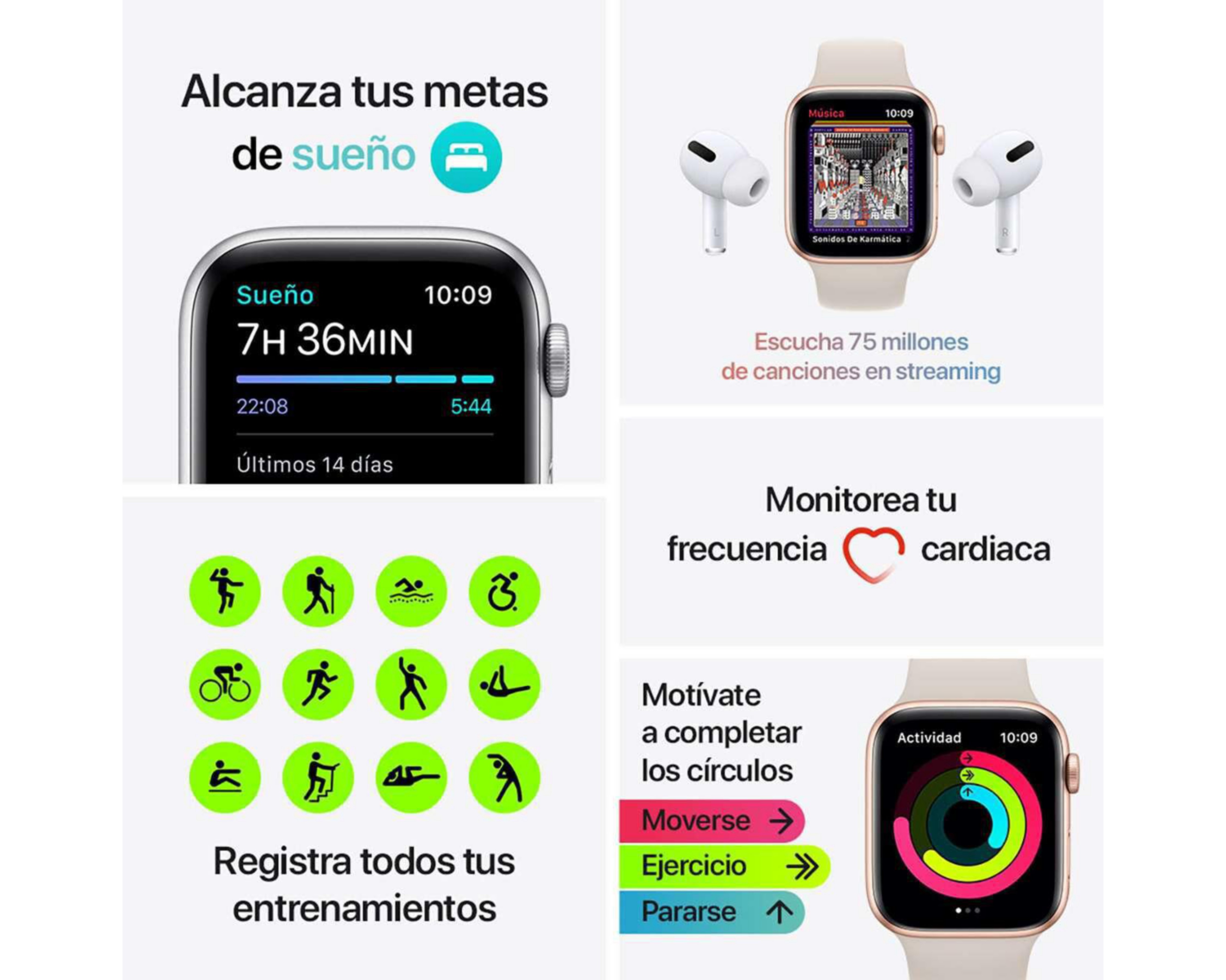 Foto 4 pulgar | Apple Watch SE 40 mm Blanco Estrella