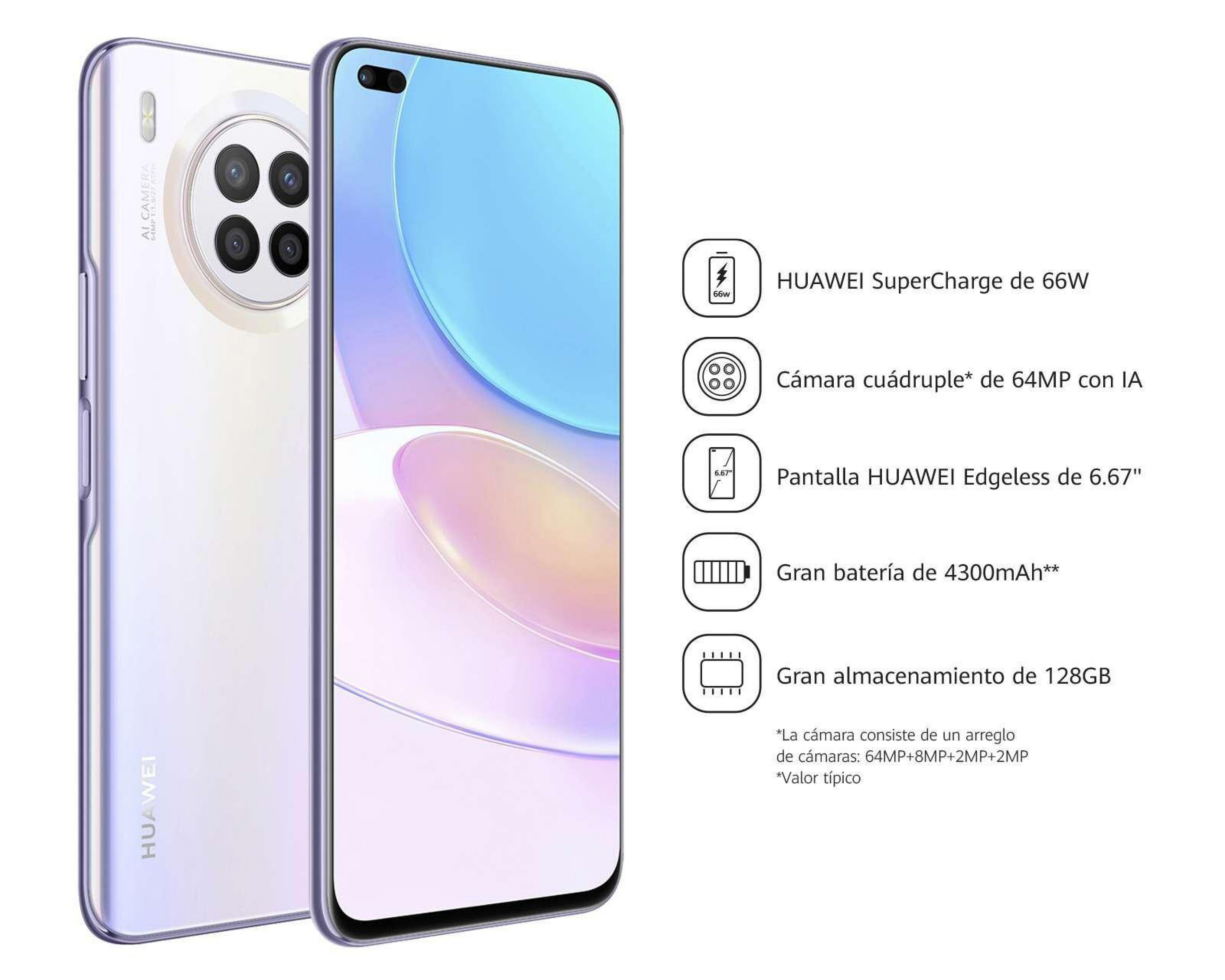 Foto 7 | AT&T/Unefon Huawei Nova 8I 128 GB Plateado