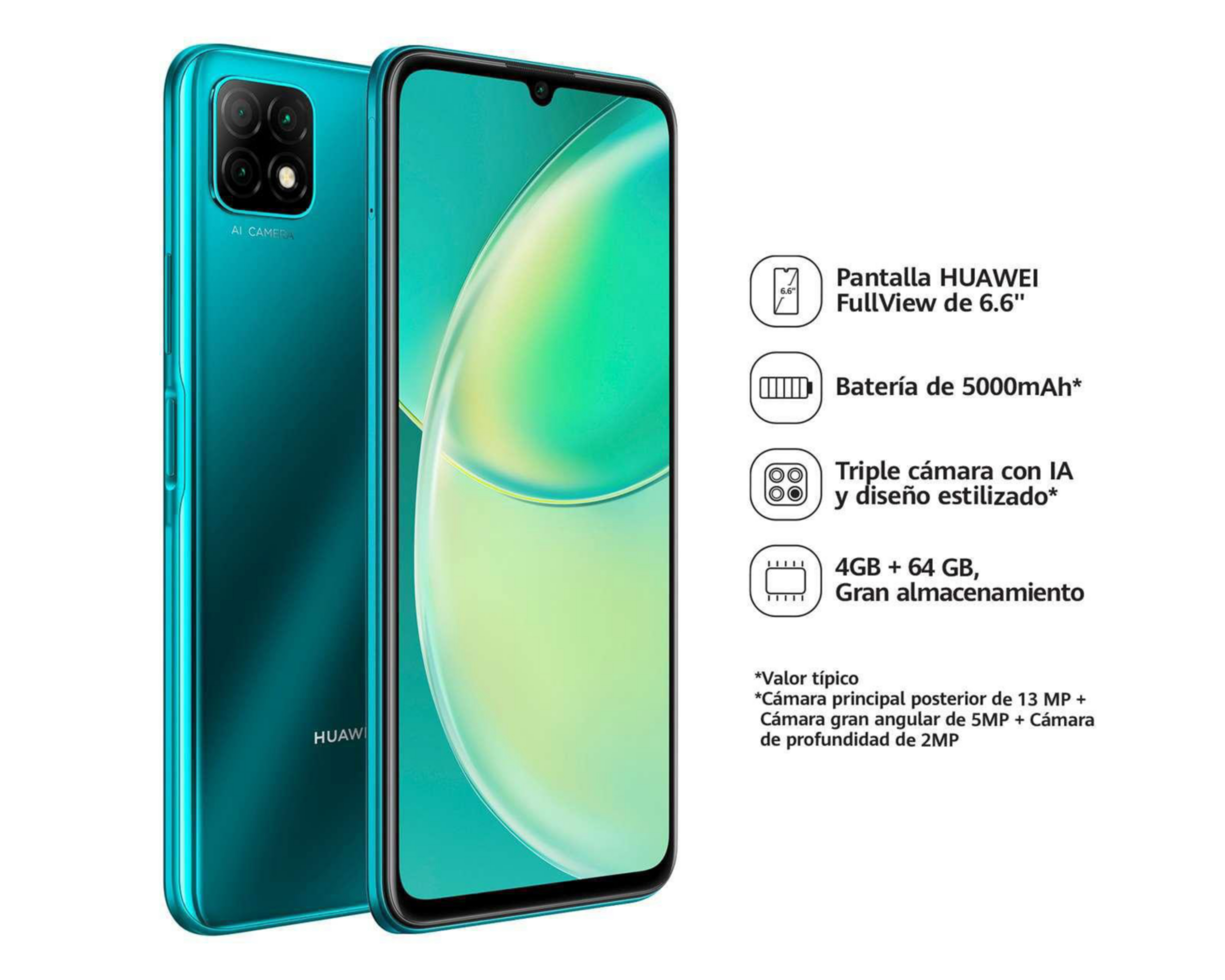 Foto 5 | AT&T/Unefon Huawei Y60 64 GB Verde