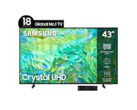 Pantalla Smart TV Samsung LED 43 Pulgadas Crystal UHD CU8000
