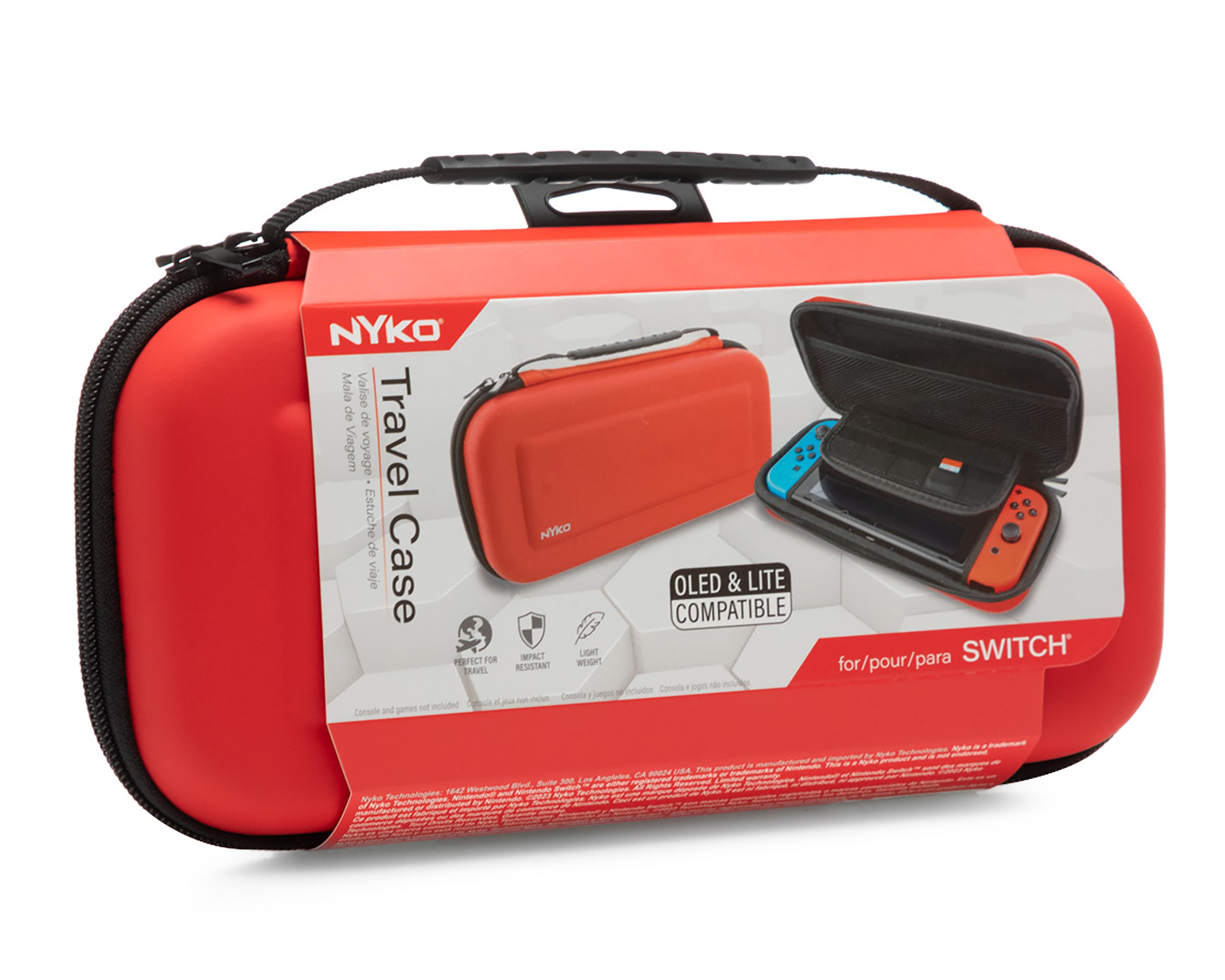 Estuche de Viaje Nyko Rojo para Nintendo Switch Lite y Oled