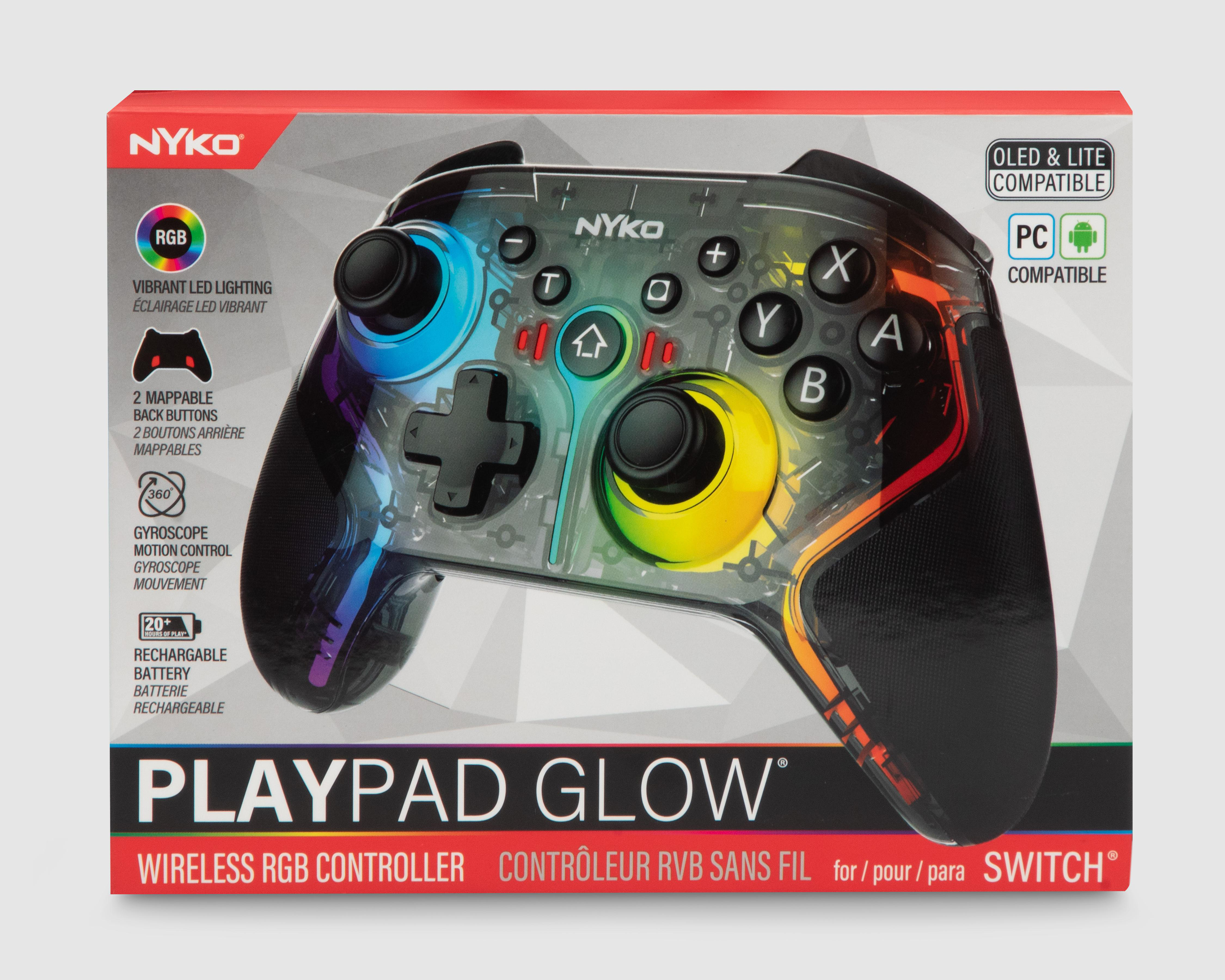 Foto 5 pulgar | Control Inalámbrico para Nintendo Switch Nyko Playpad Glow Negro