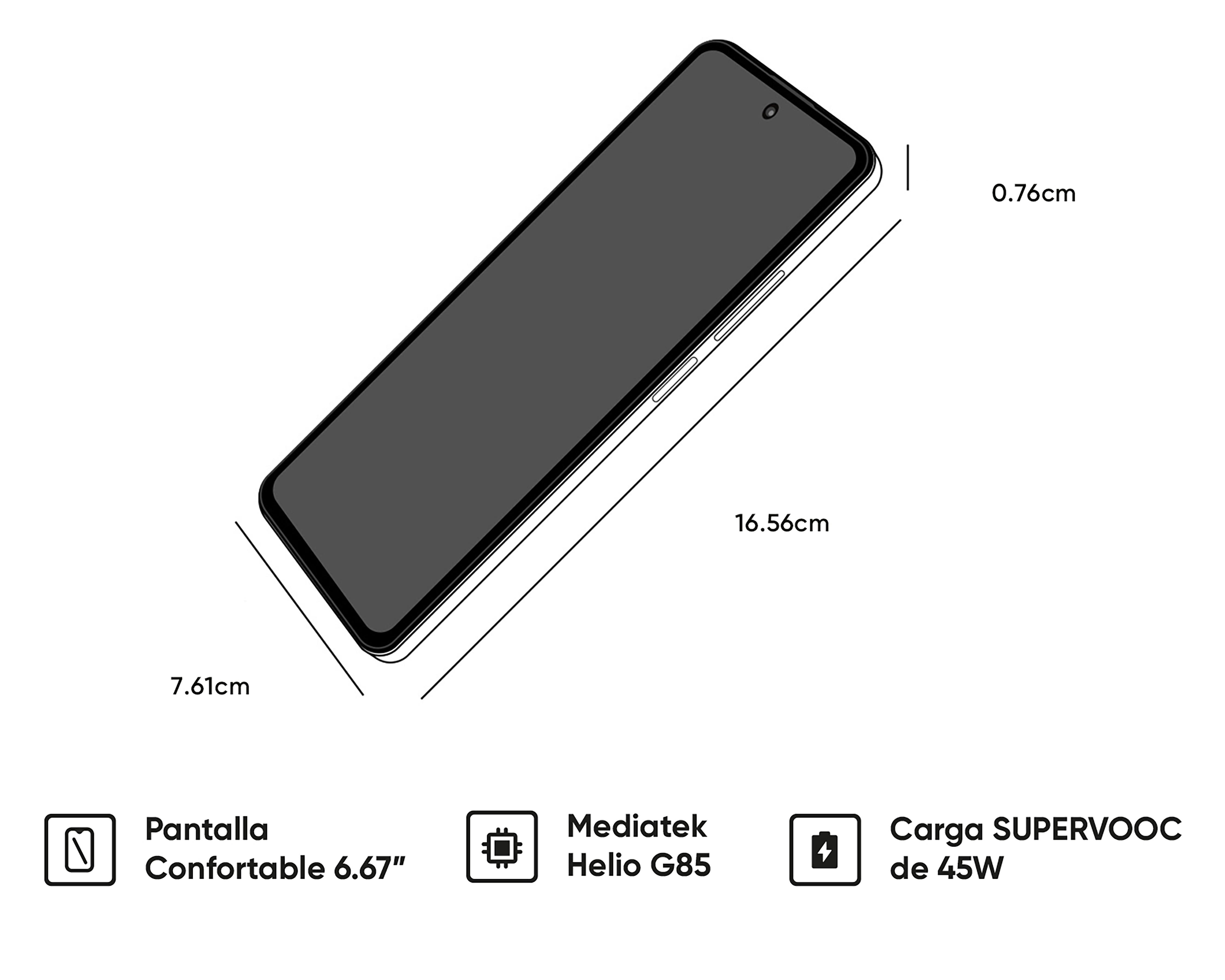 Foto 7 | Celular Realme Desbloqueado C65 256 GB Negro