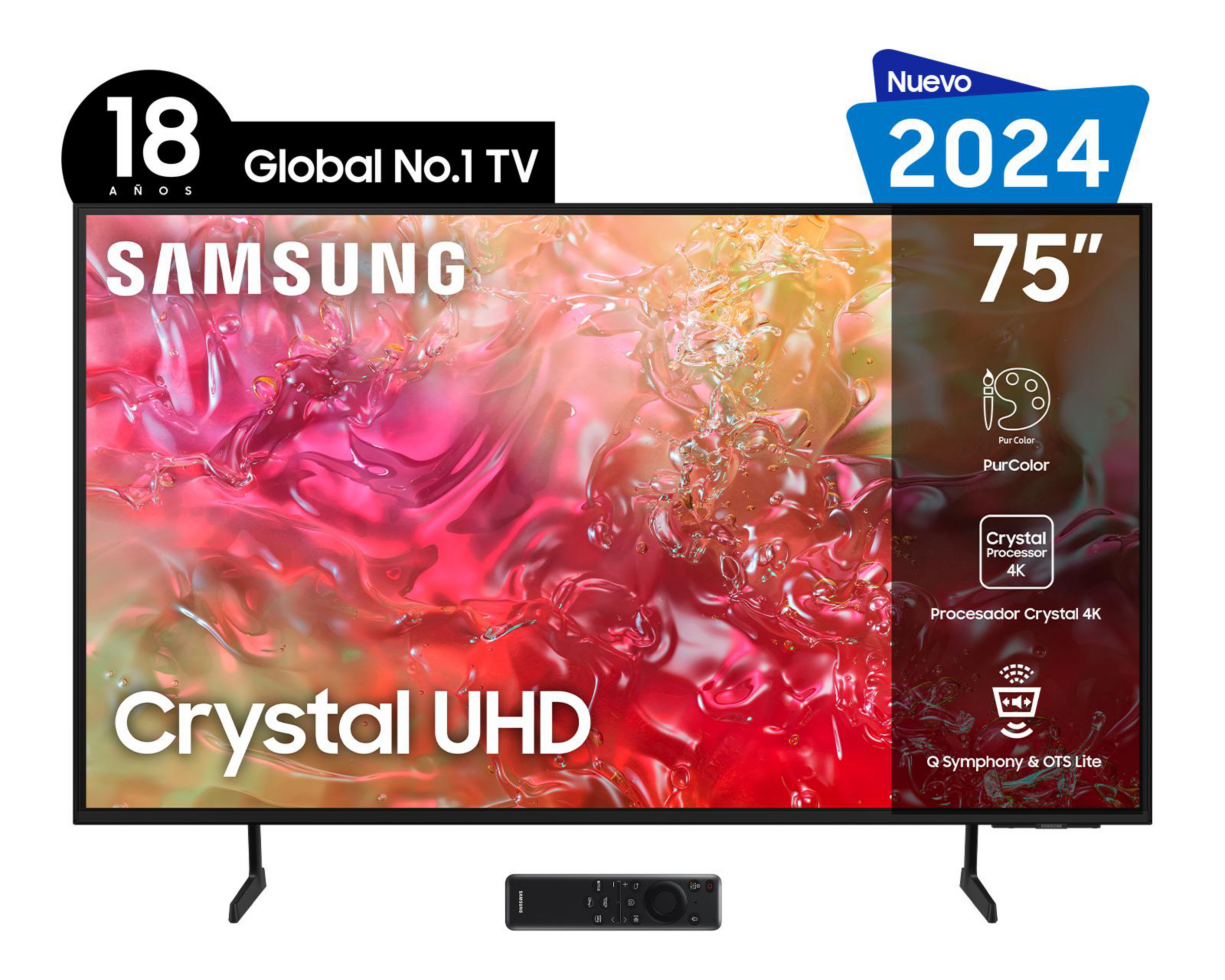 Foto 2 pulgar | Pantalla Smart TV Samsung Motion xcelerator 75'' UHD 4K UN75DU7000FxZx