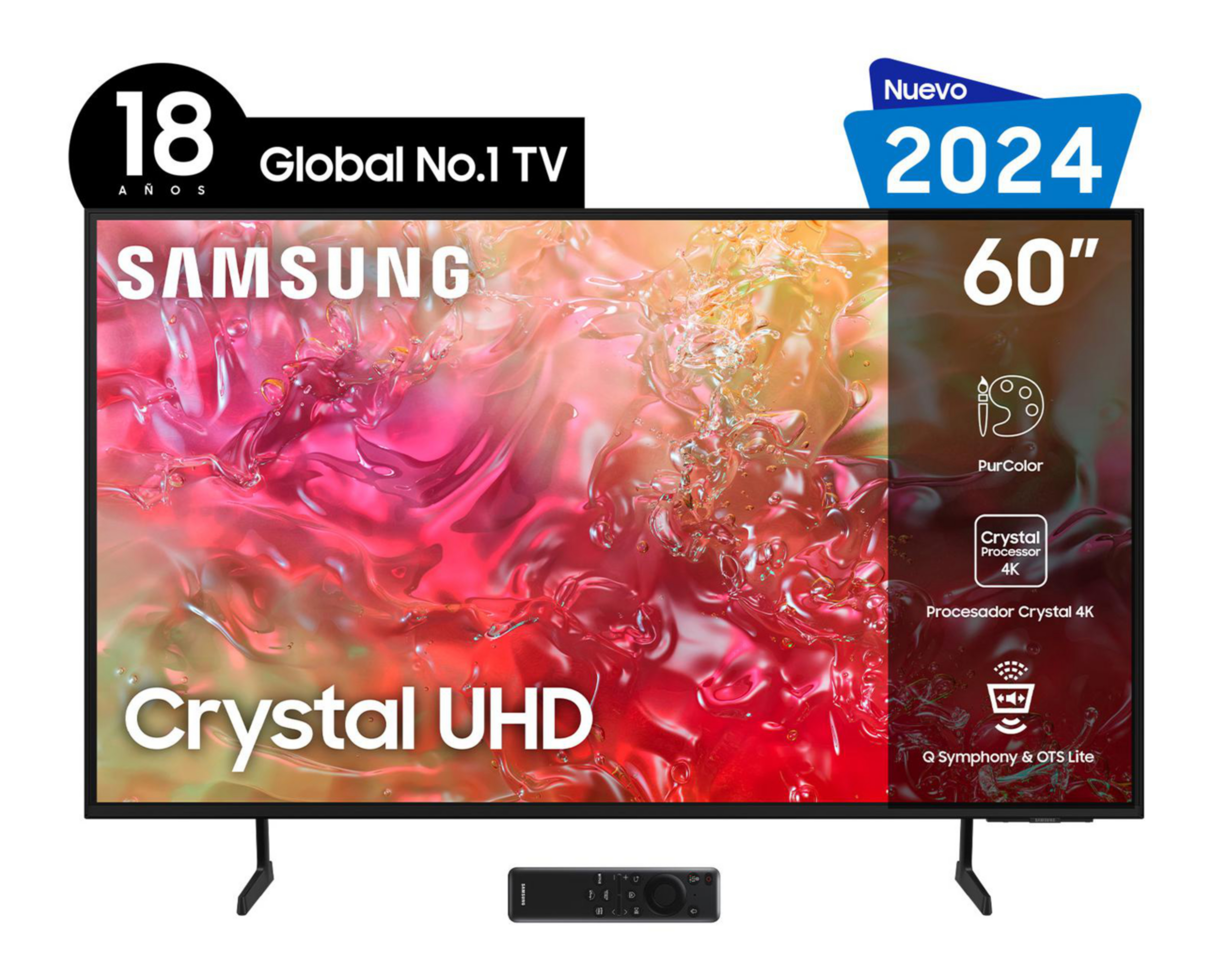 Foto 2 pulgar | Pantalla Smart TV Samsung 60'' UHD 4K UN60DU7000FxZx