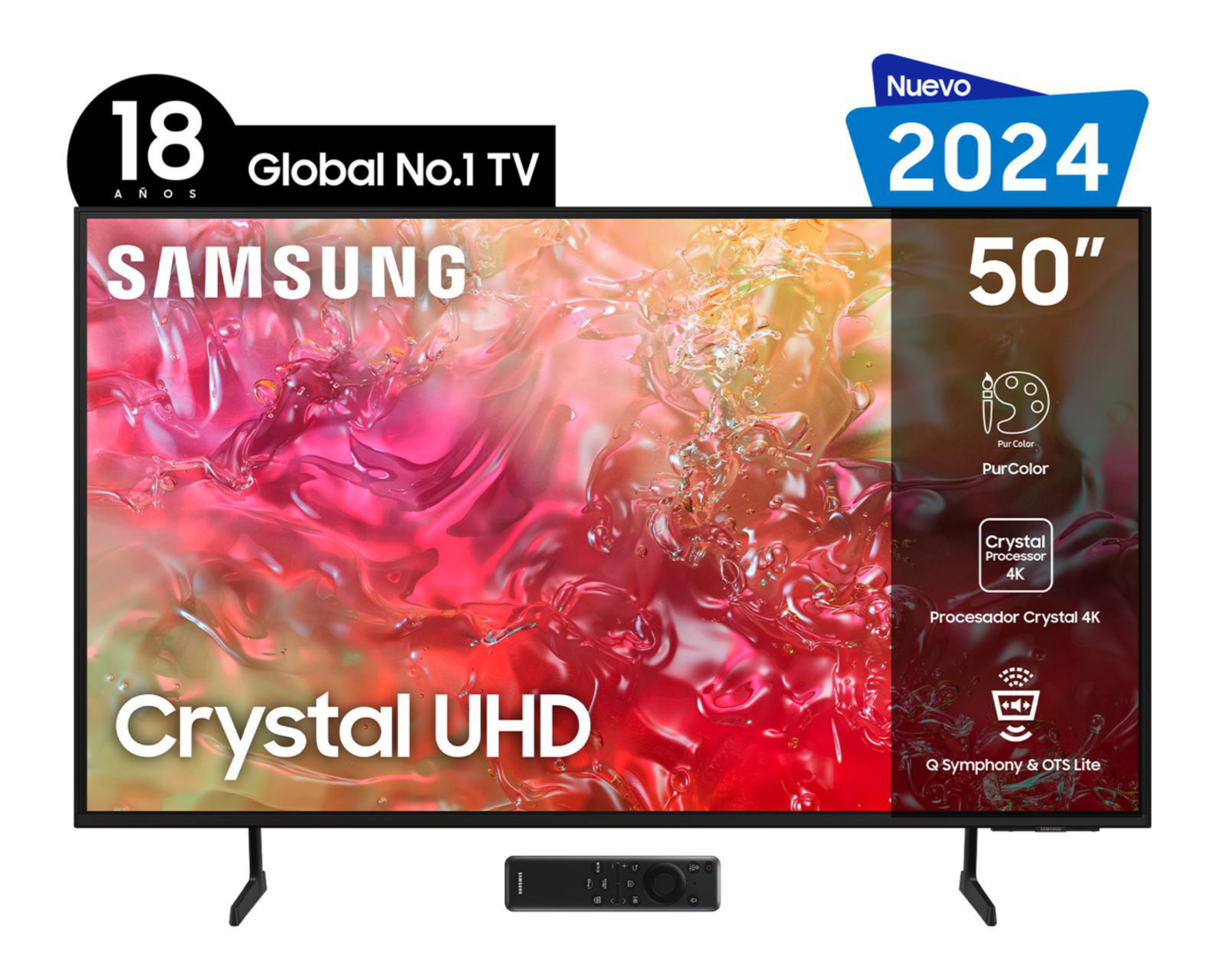 Foto 2 pulgar | Pantalla Smart TV Samsung LED 50 Pulgadas UHD 4K UN50DU7000FxZx