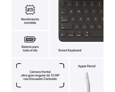 Foto 4 | iPad 9 Apple 10.2" 64 GB Wi-Fi y Bluetooth iPadOS Gris