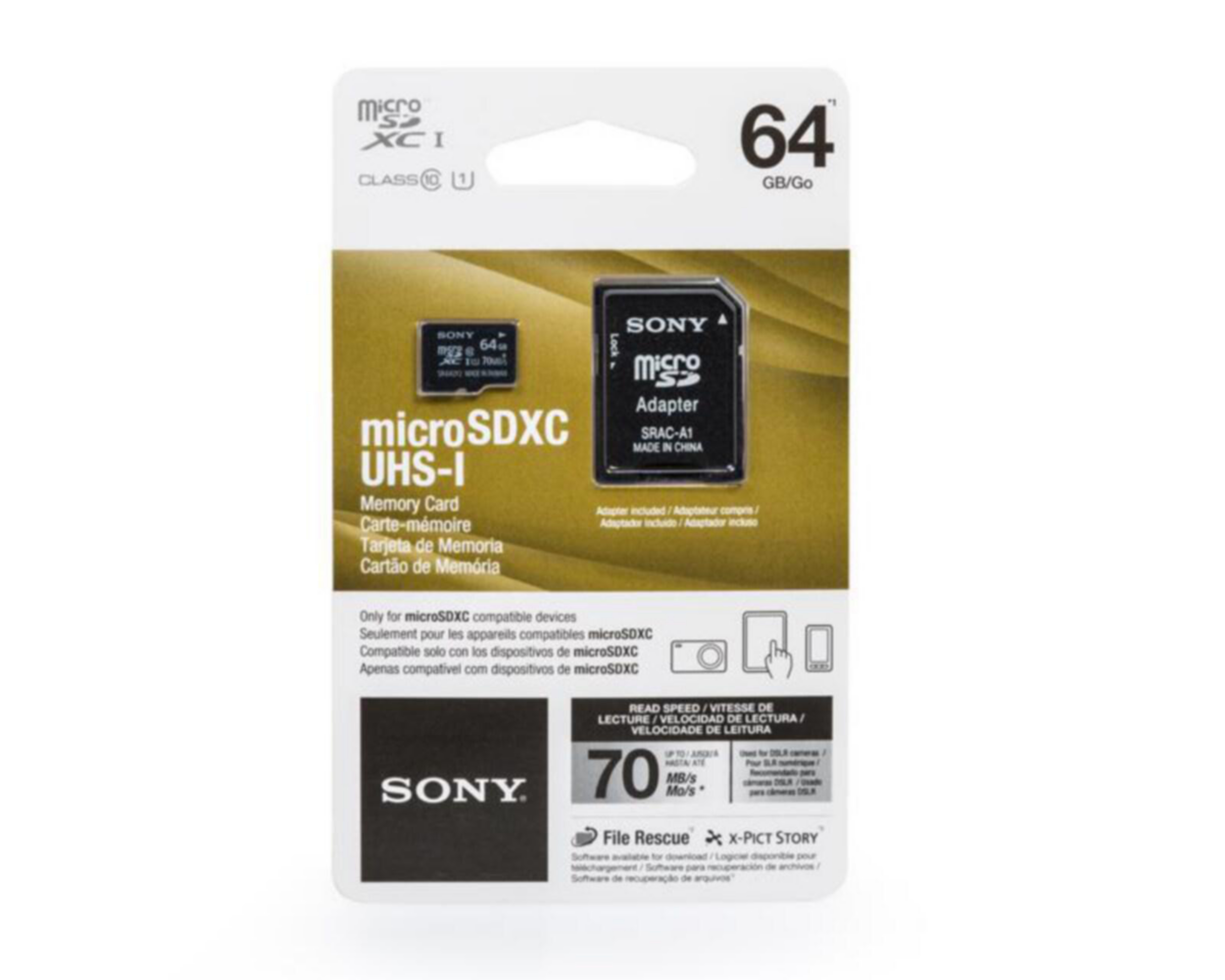 Memoria MicroSDXC Sony 64 GB Negra