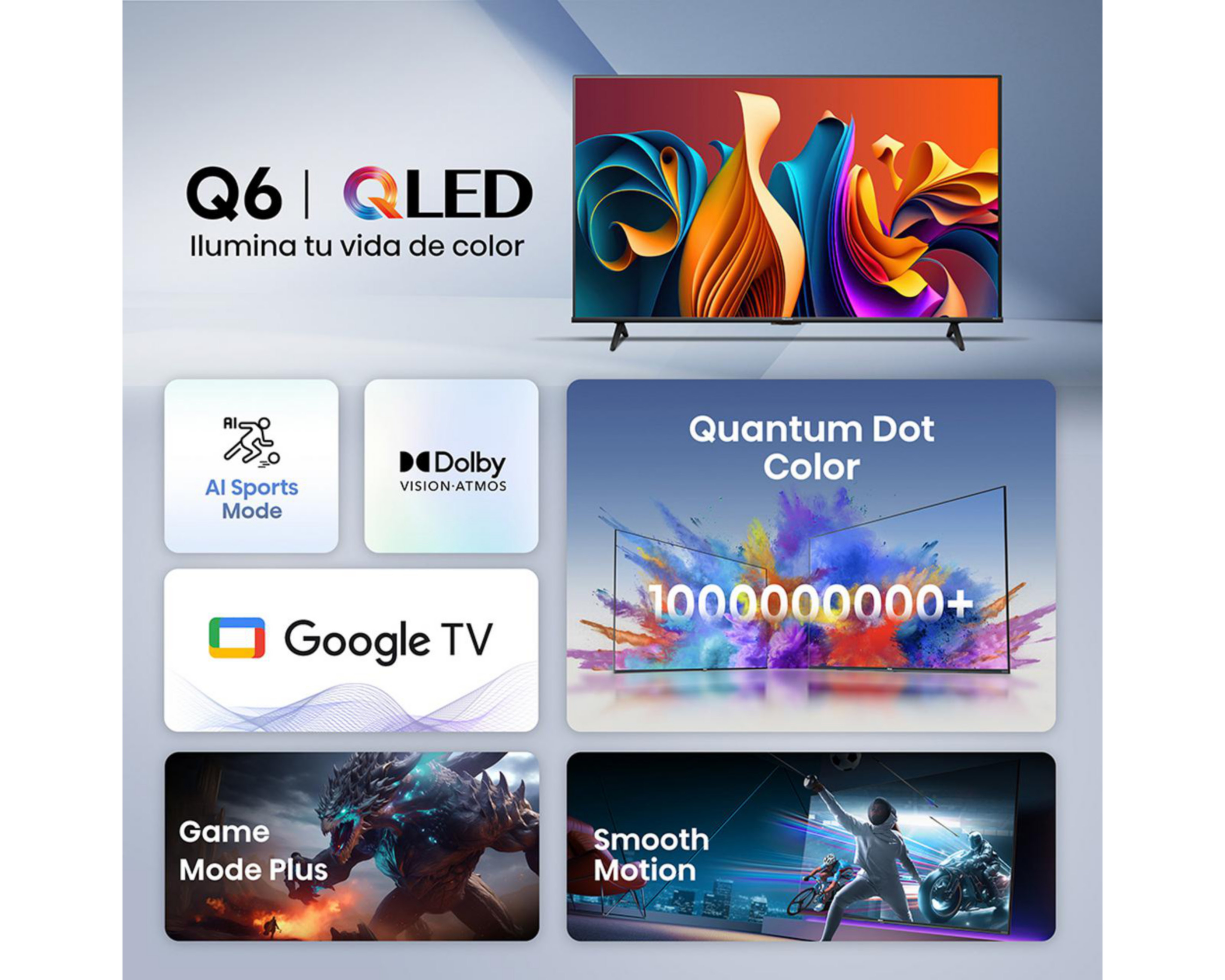 Foto 8 pulgar | Pantalla Smart TV Hisense QLED 65 Pulgadas UHD 4K 65QD6N