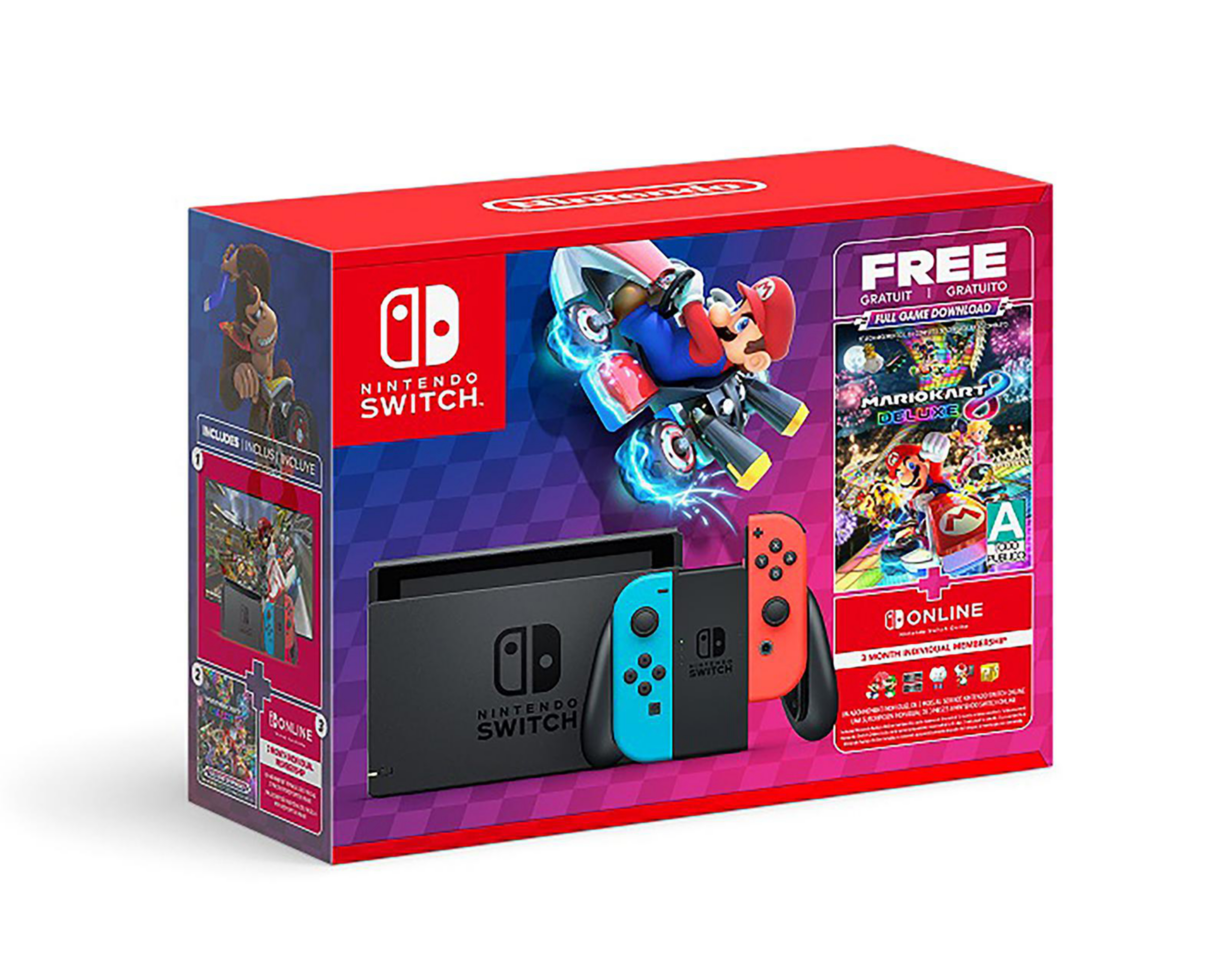 Foto 7 pulgar | Consola Portátil Nintendo Switch de 32 GB + Mario Kart 8 Descargable