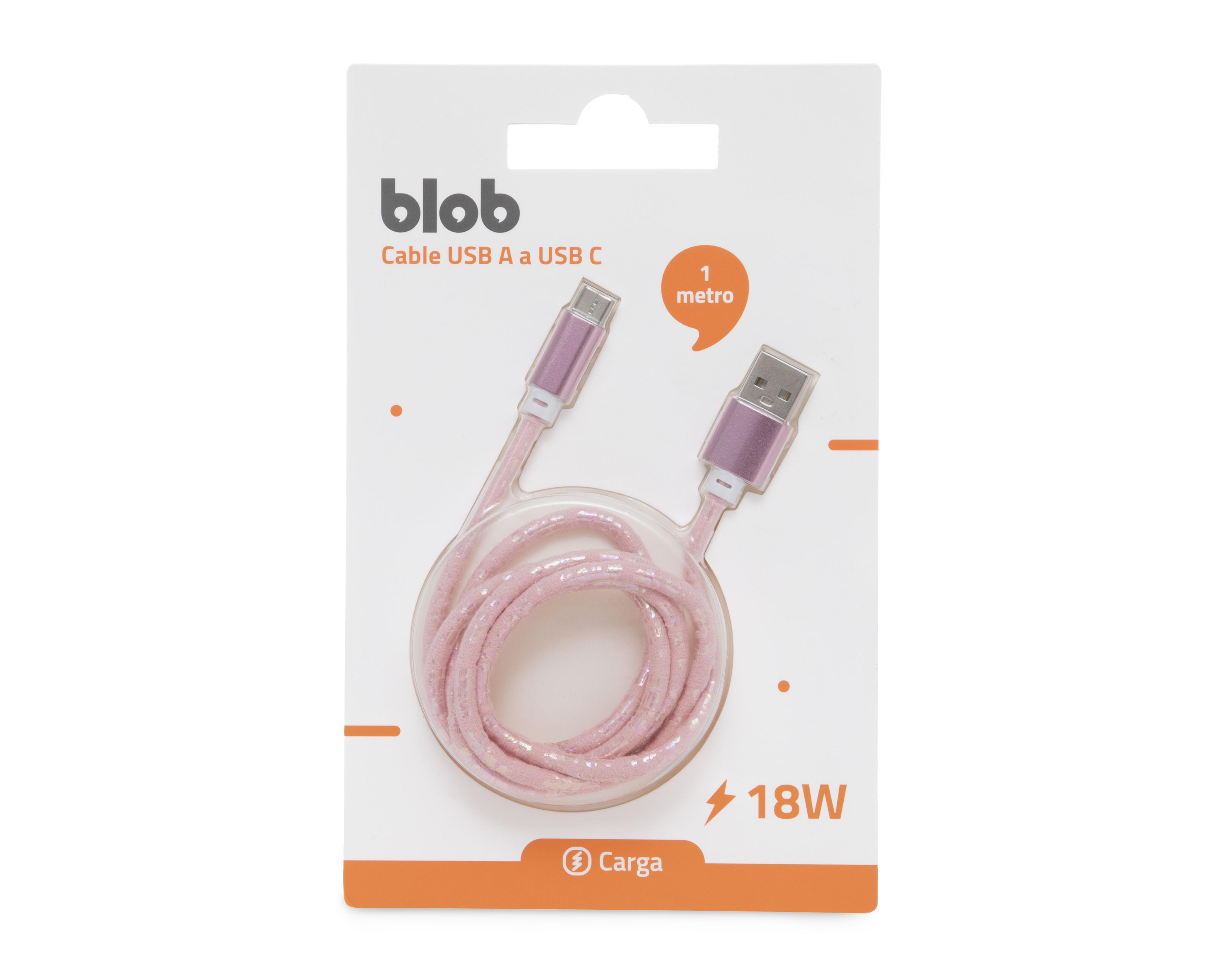 Foto 4 pulgar | Cable USB A a USB C Blob 1 M