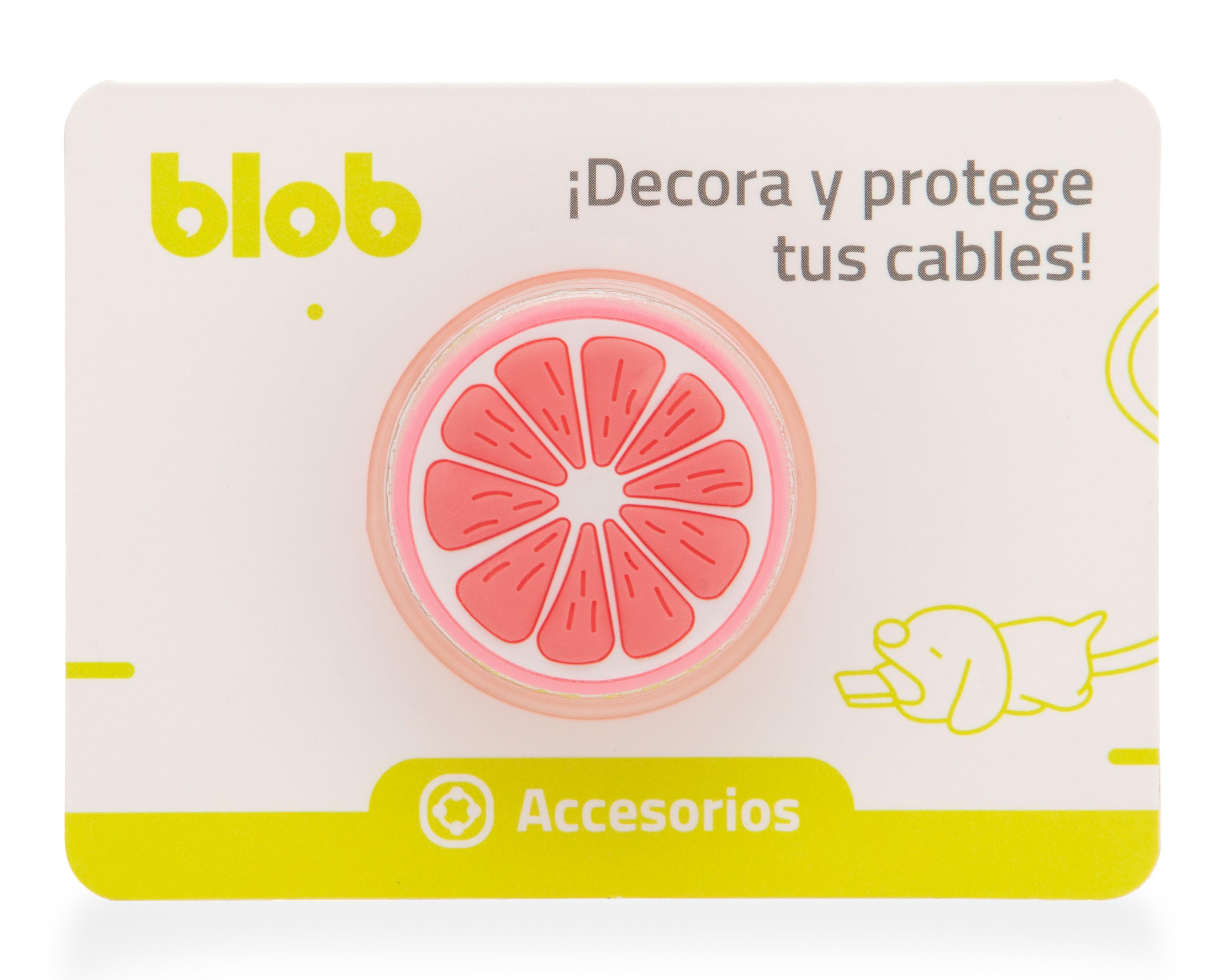 Protector de Cable Blob Rosa $9