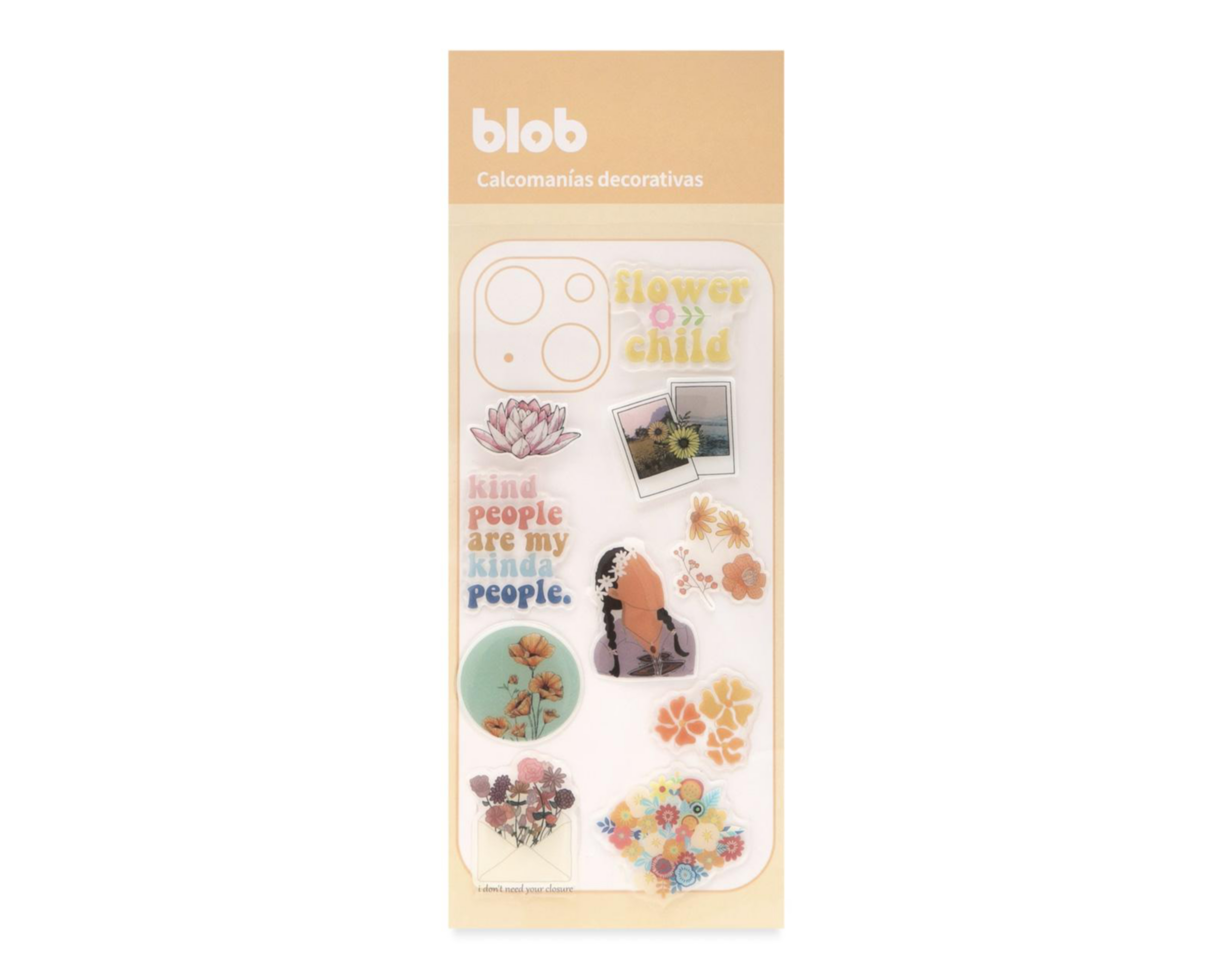 Foto 2 pulgar | Stickers para Celular Blob Floral