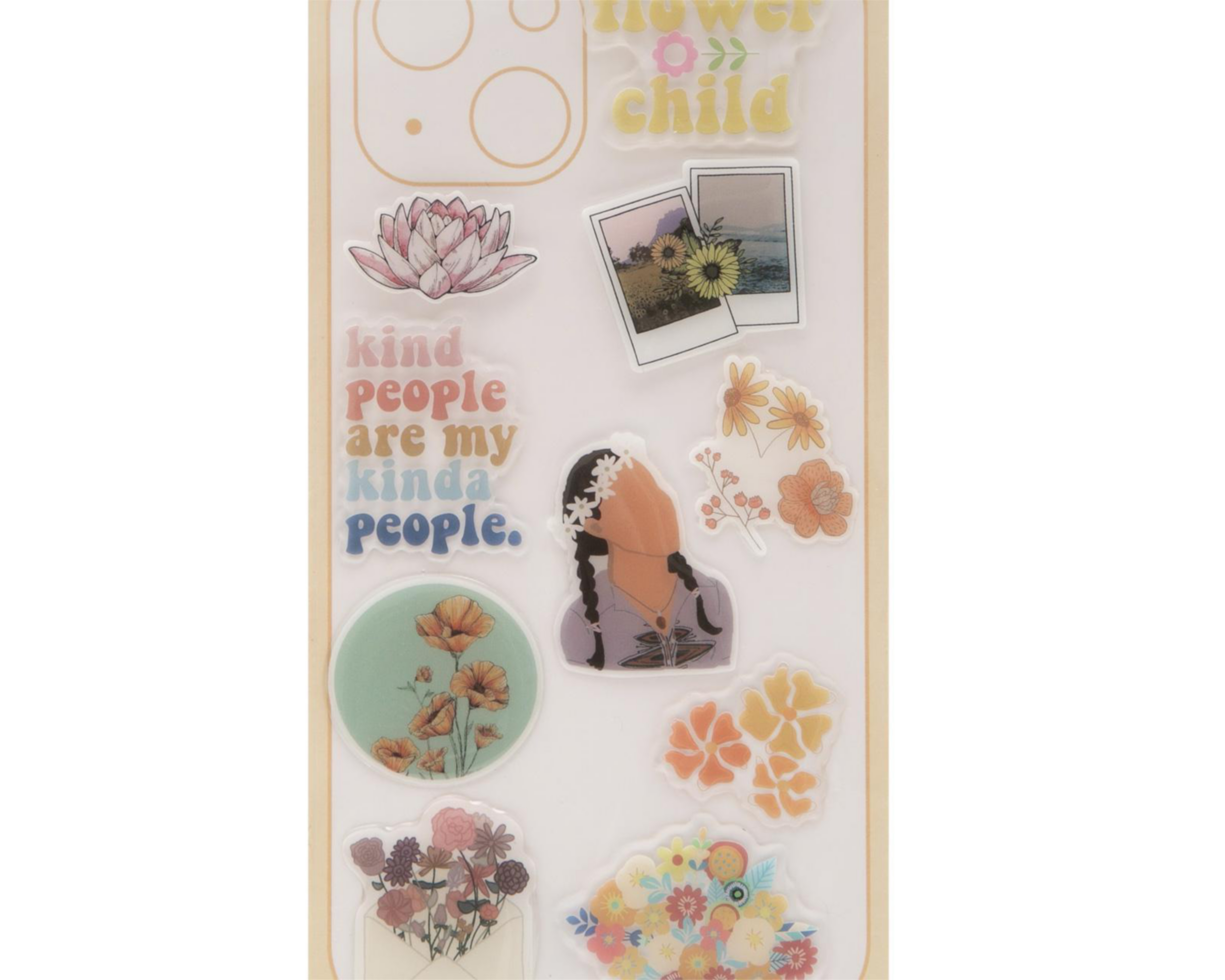 Foto 4 pulgar | Stickers para Celular Blob Floral