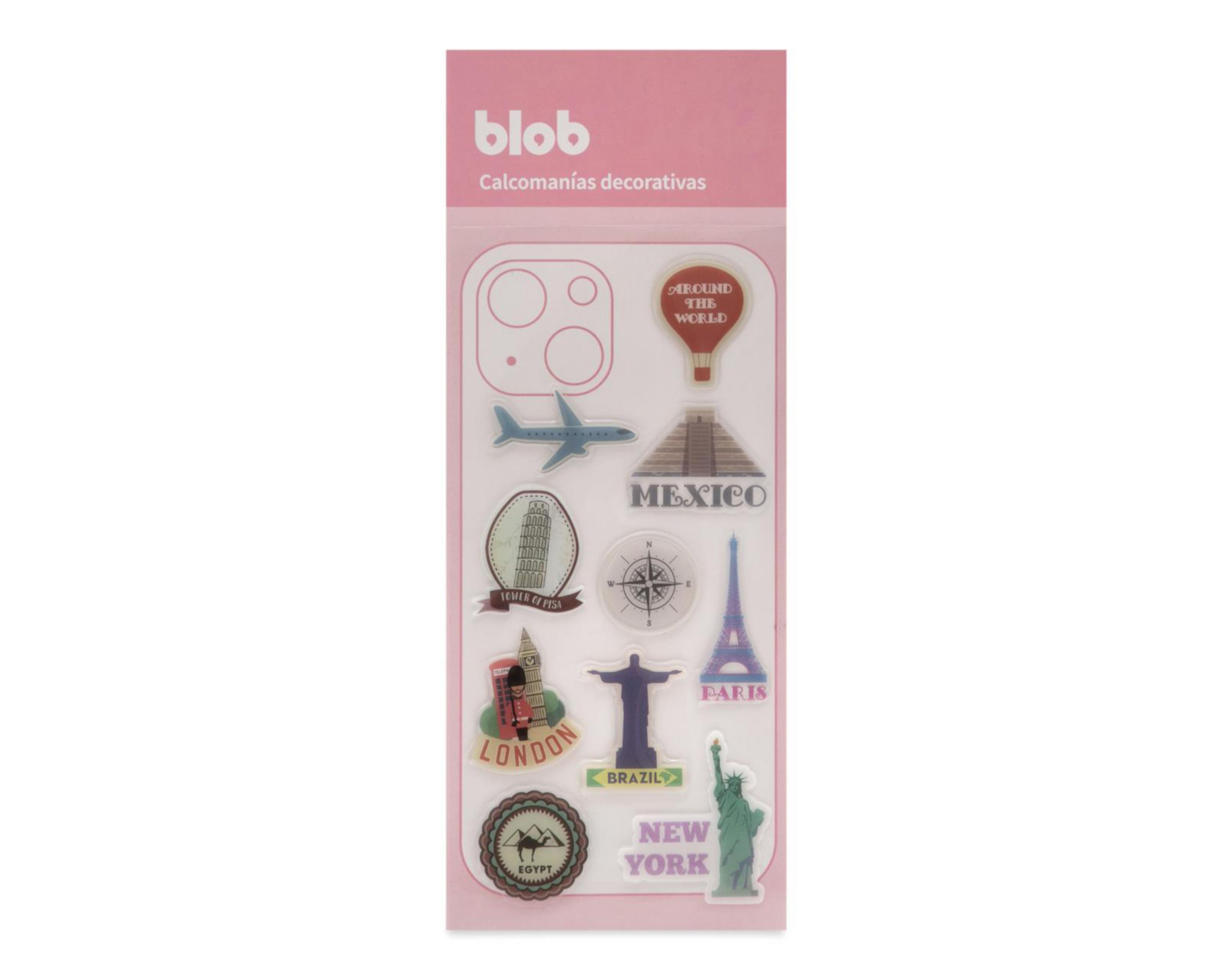 Stickers para Celular Blob Viajes