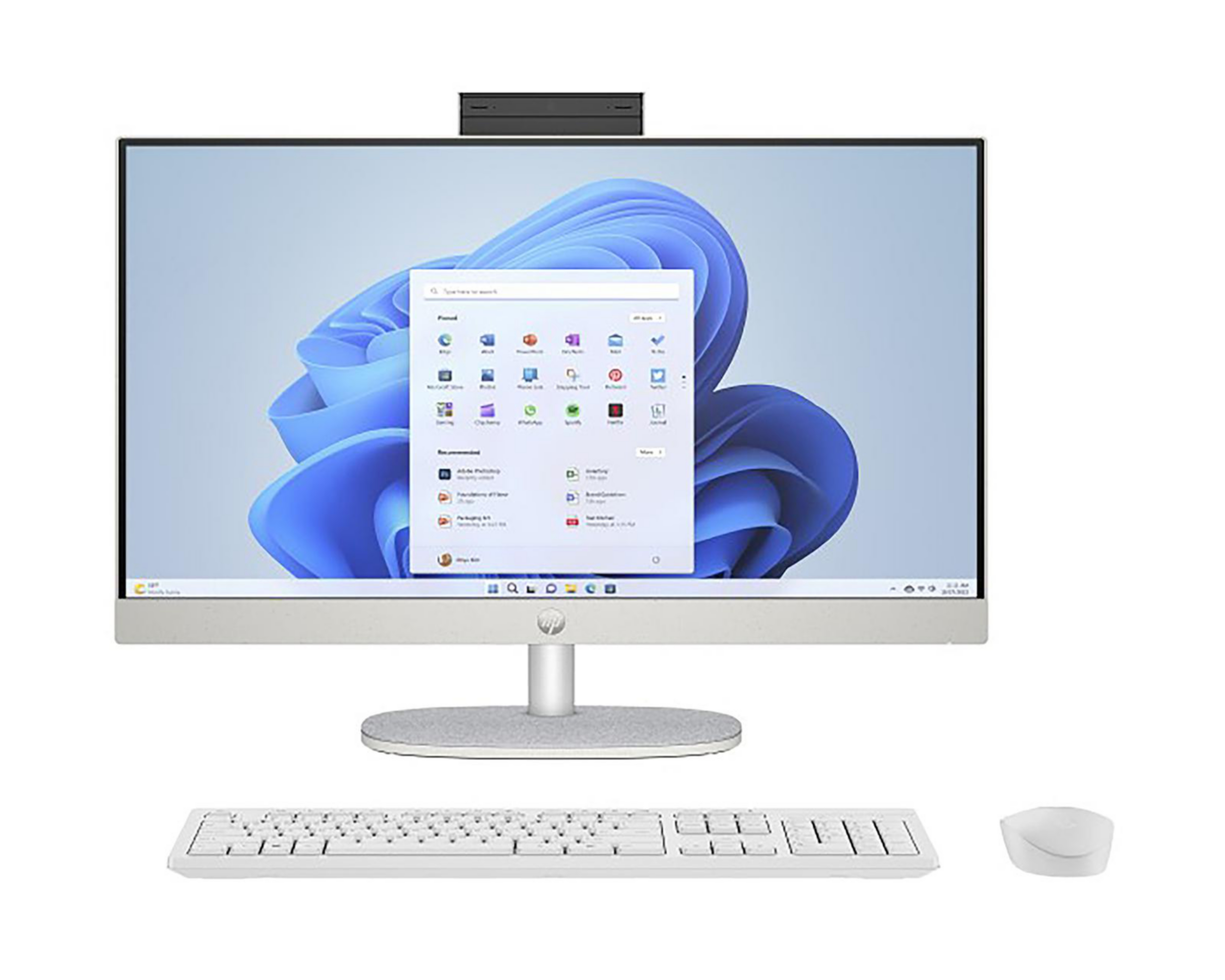 Foto 2 pulgar | Computadora de Escritorio All-In-One HP 24-CR0019lA 23.8 Pulgadas Windows 11 AMD Ryzen 3 8 GB RAM 512 GB SSD Blanca