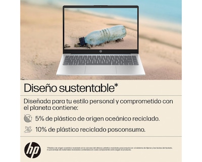 Foto 8 | Laptop HP 14-EM0017LA 14 Pulgadas Windows 11 AMD Ryzen 5 8 GB RAM 512 GB SSD Plateado