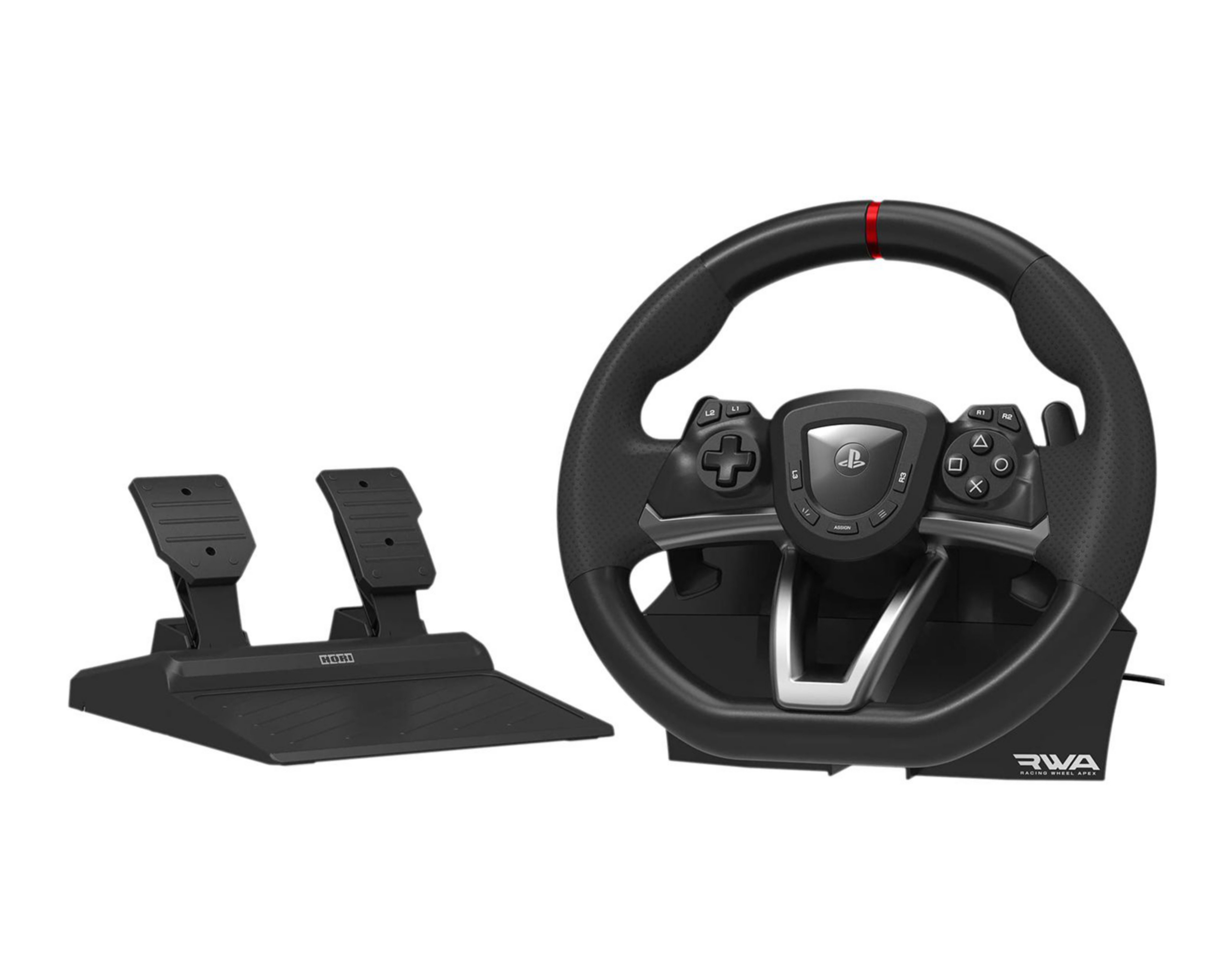 Foto 2 pulgar | Volante de Carreras Hori RWA Racing Wheel Apex Negro para PlayStation 4 y 5.