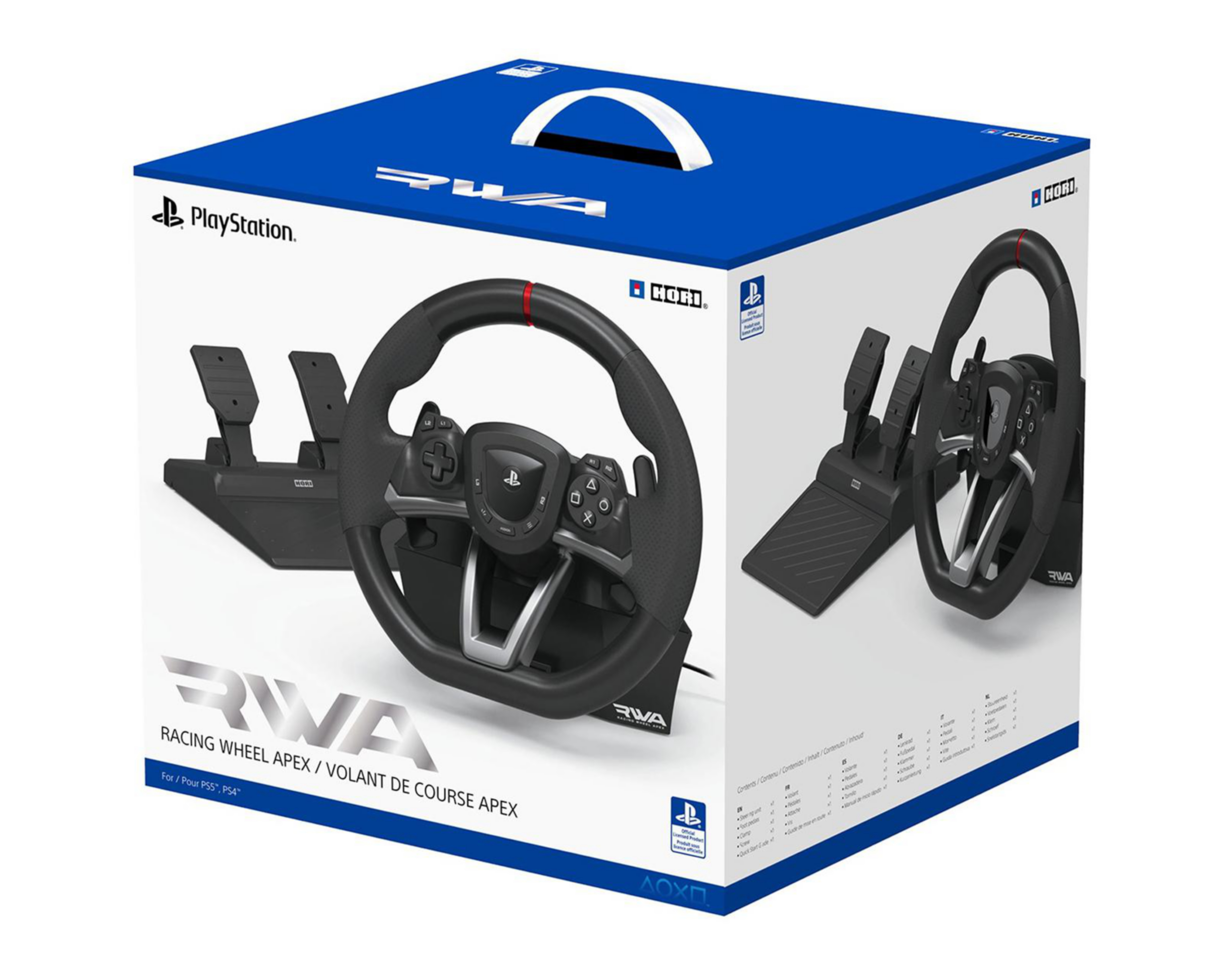 Foto 7 pulgar | Volante de Carreras Hori RWA Racing Wheel Apex Negro para PlayStation 4 y 5.