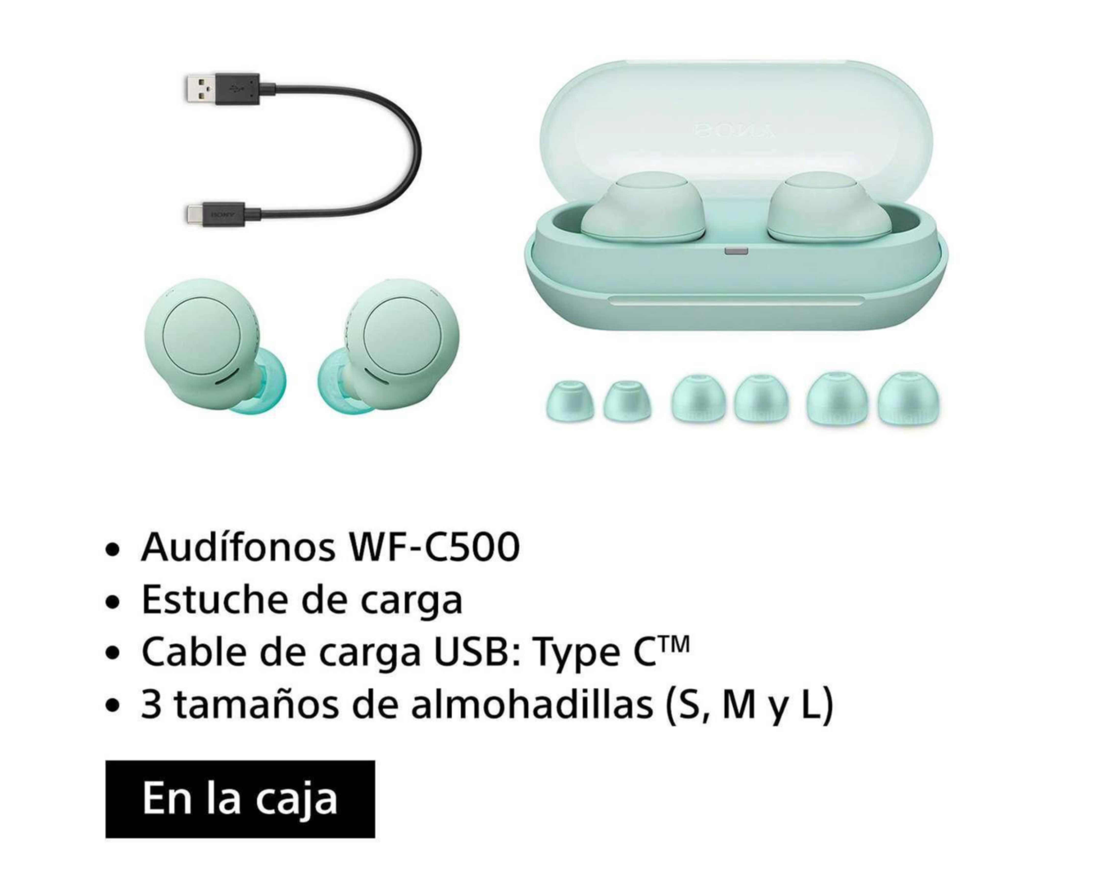 Foto 4 pulgar | Audífonos True Wireless Sony Resistente al Agua WF-C500/G