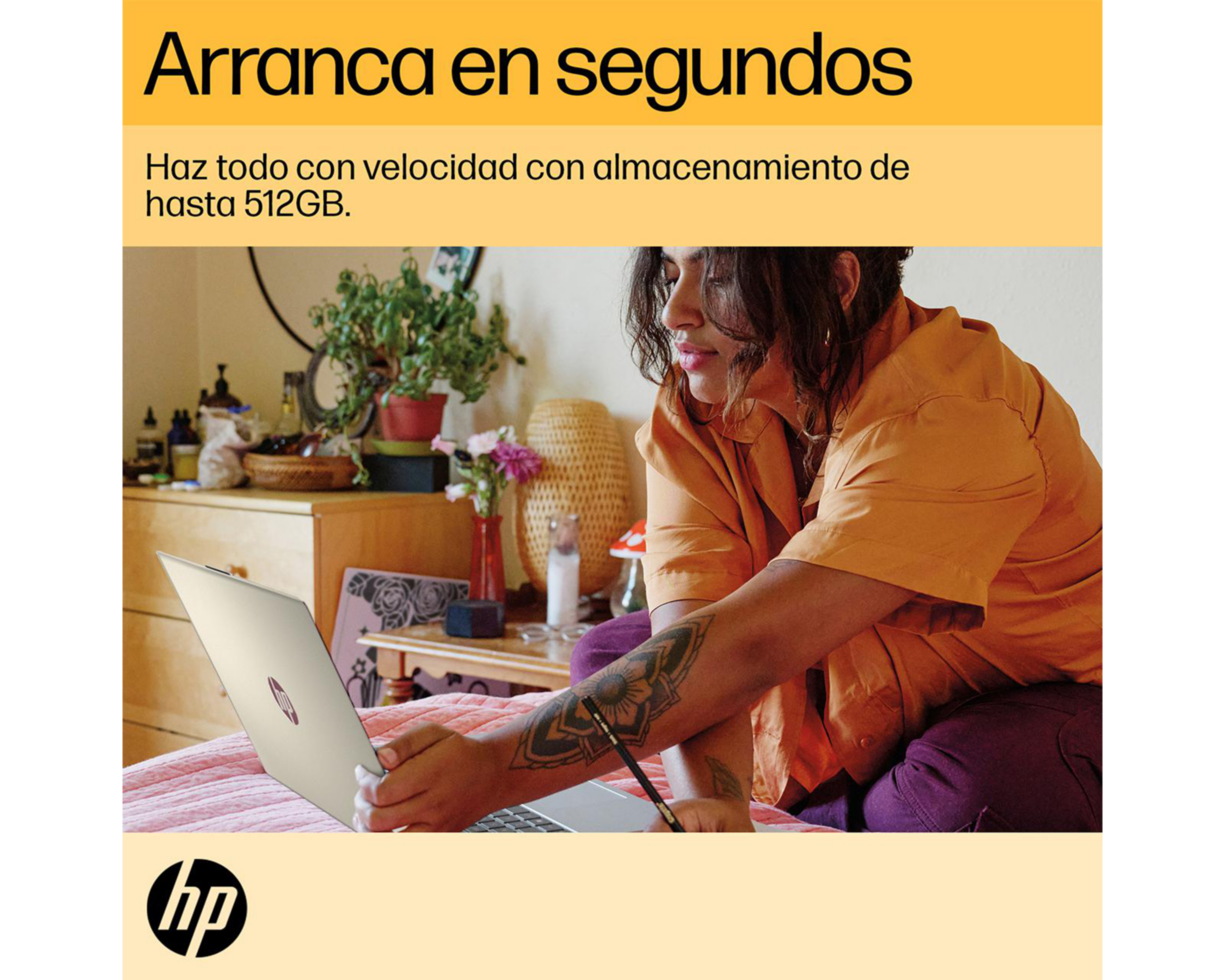 Foto 6 pulgar | Laptop HP 15-fc0069la 15.6 Pulgadas Windows AMD Athlon Silver 8 GB RAM 512 GB SSD Dorado + Mochila