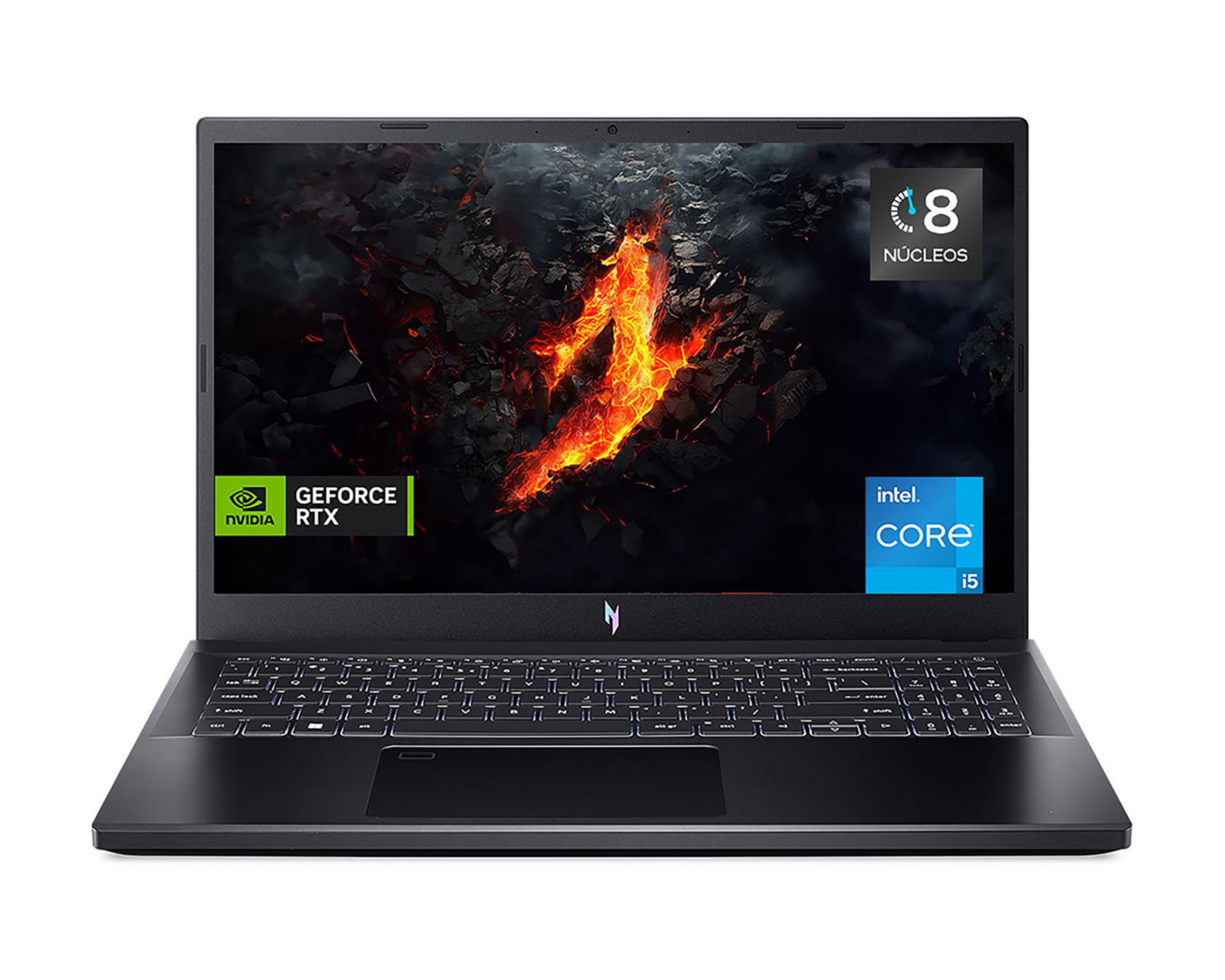 Foto 2 pulgar | Laptop Gamer Acer Nitro V15 15.6" Windows 11 Intel Core i5 NVIDIA GeForce RTX 2050 8 GB RAM 512 GB SSD Negra