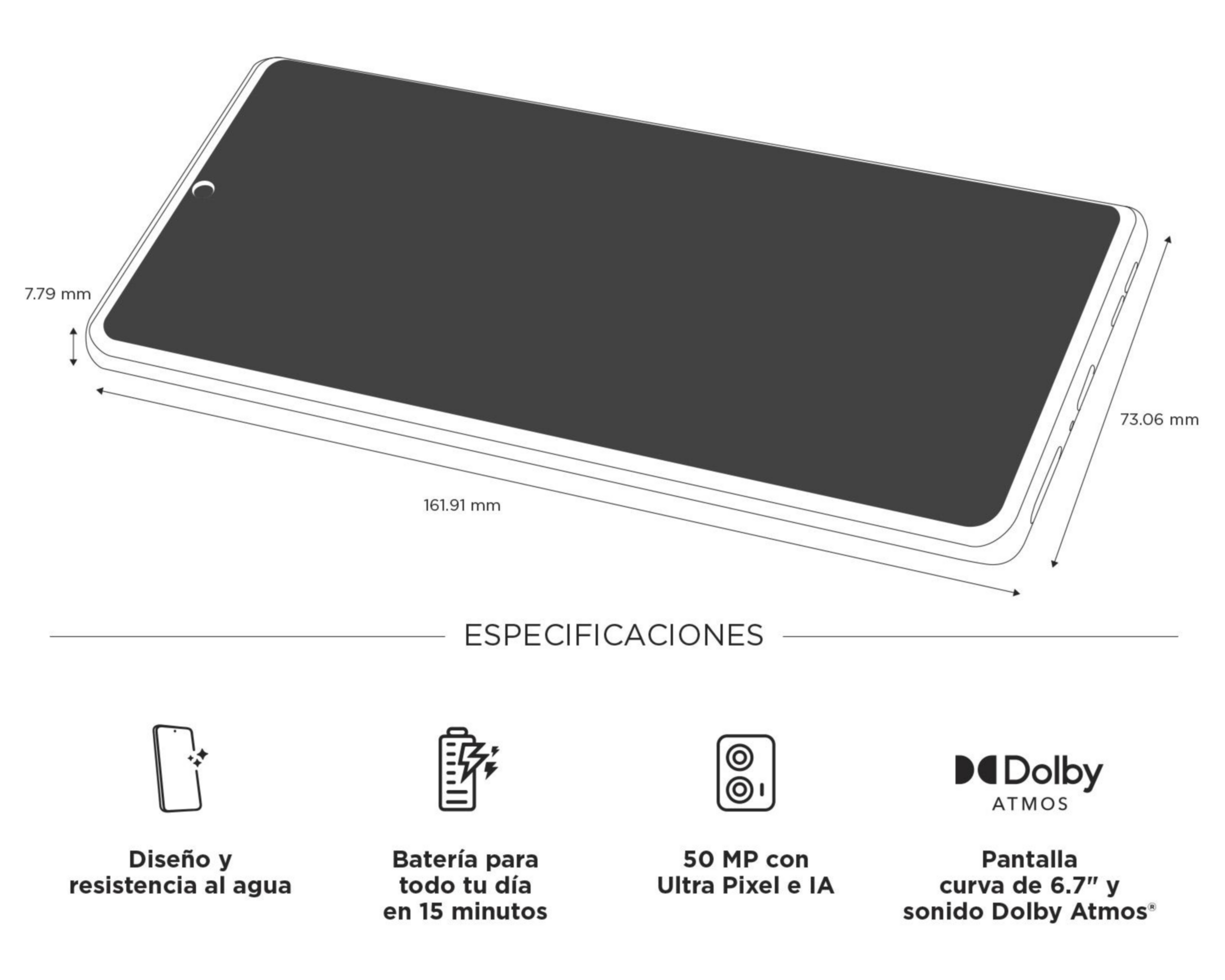 Foto 11 pulgar | AT&T/Unefon Motorola Moto Edge 50 Fusion 256 GB Verde + Moto Buds