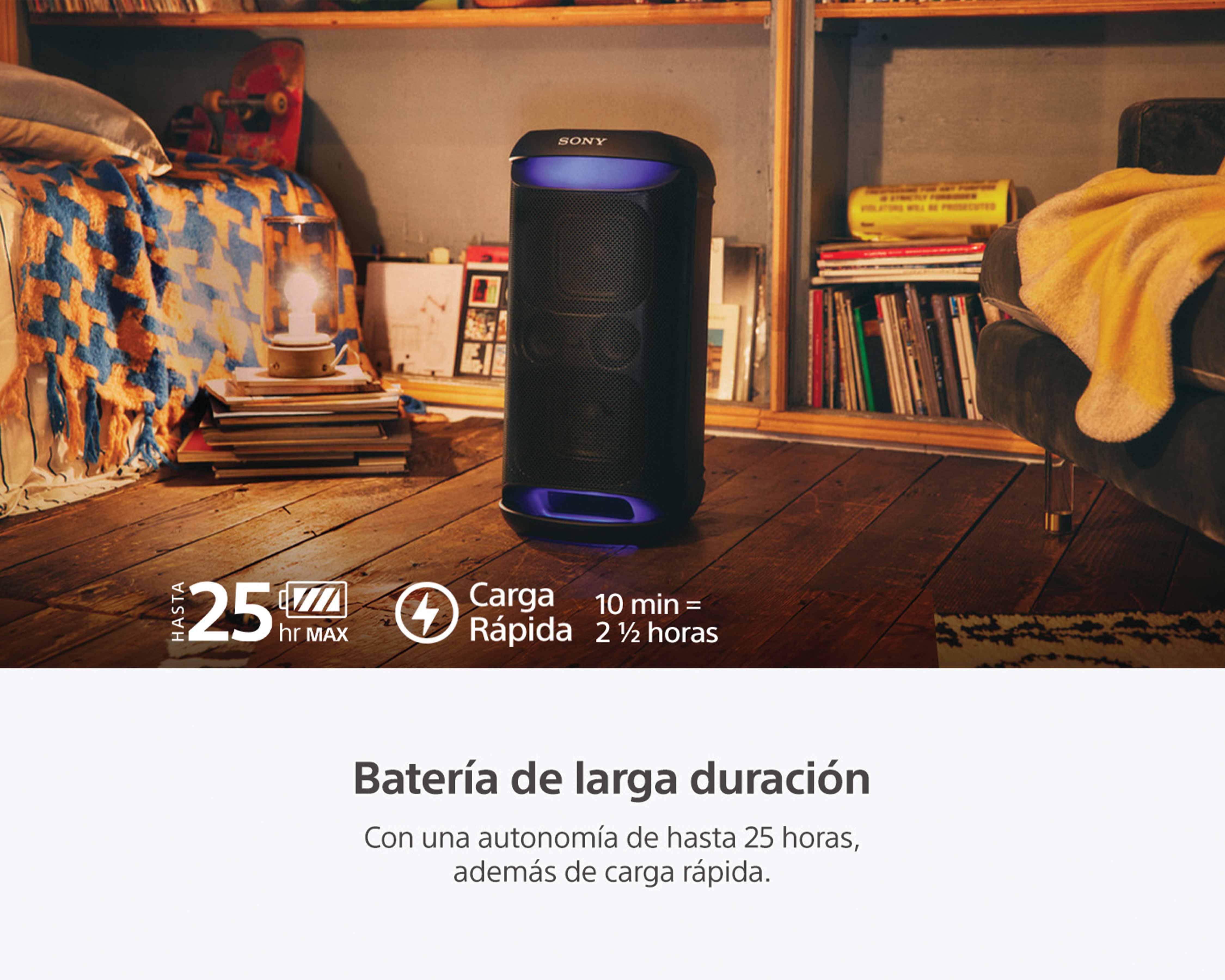 Foto 8 | Bocina Bluetooth Sony SRS-XV500-BCLA9 con Sistema de Iluminación