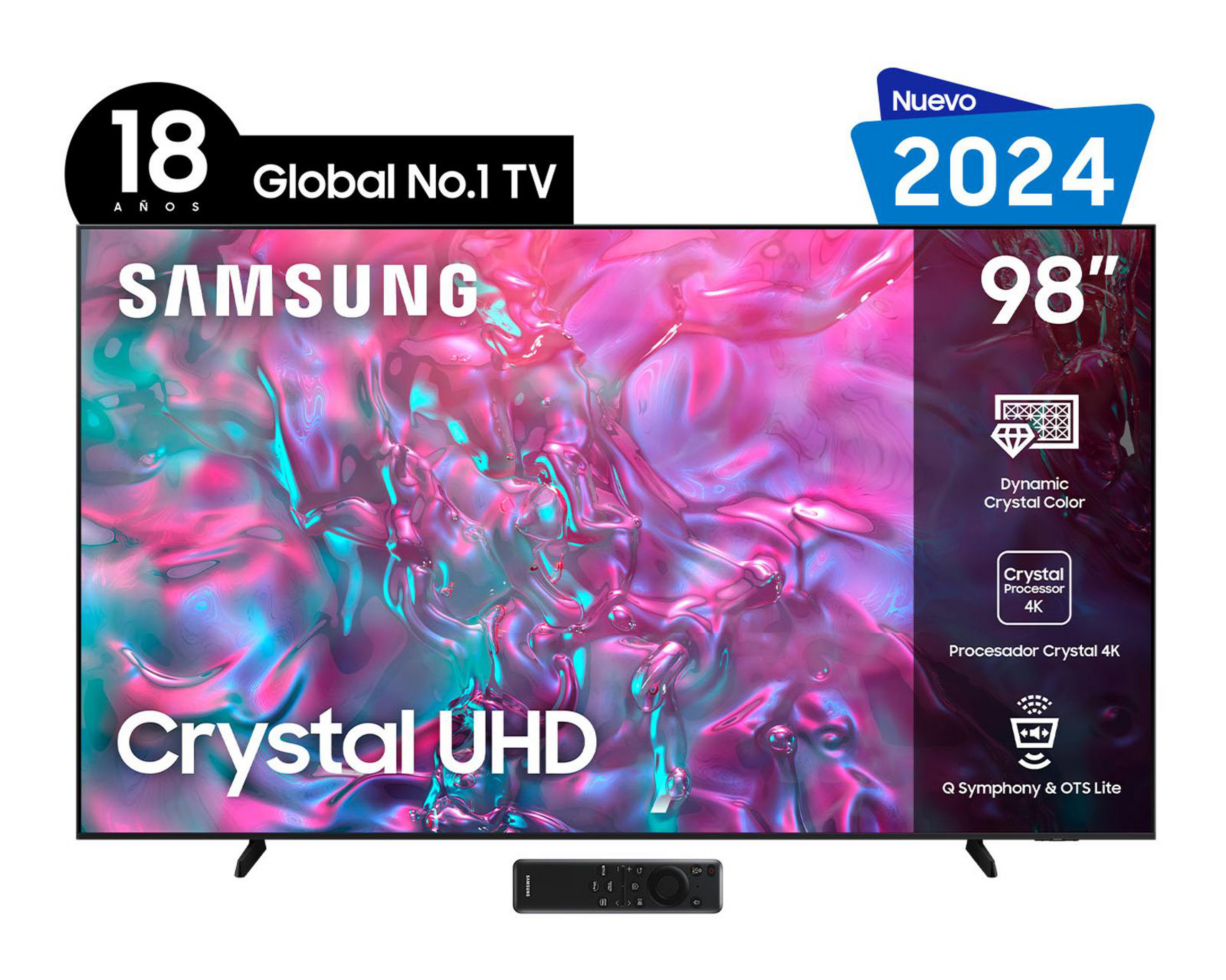 Foto 2 pulgar | Pantalla Smart TV Samsung LED 98 Pulgadas Crystal UHD 4K DU9000