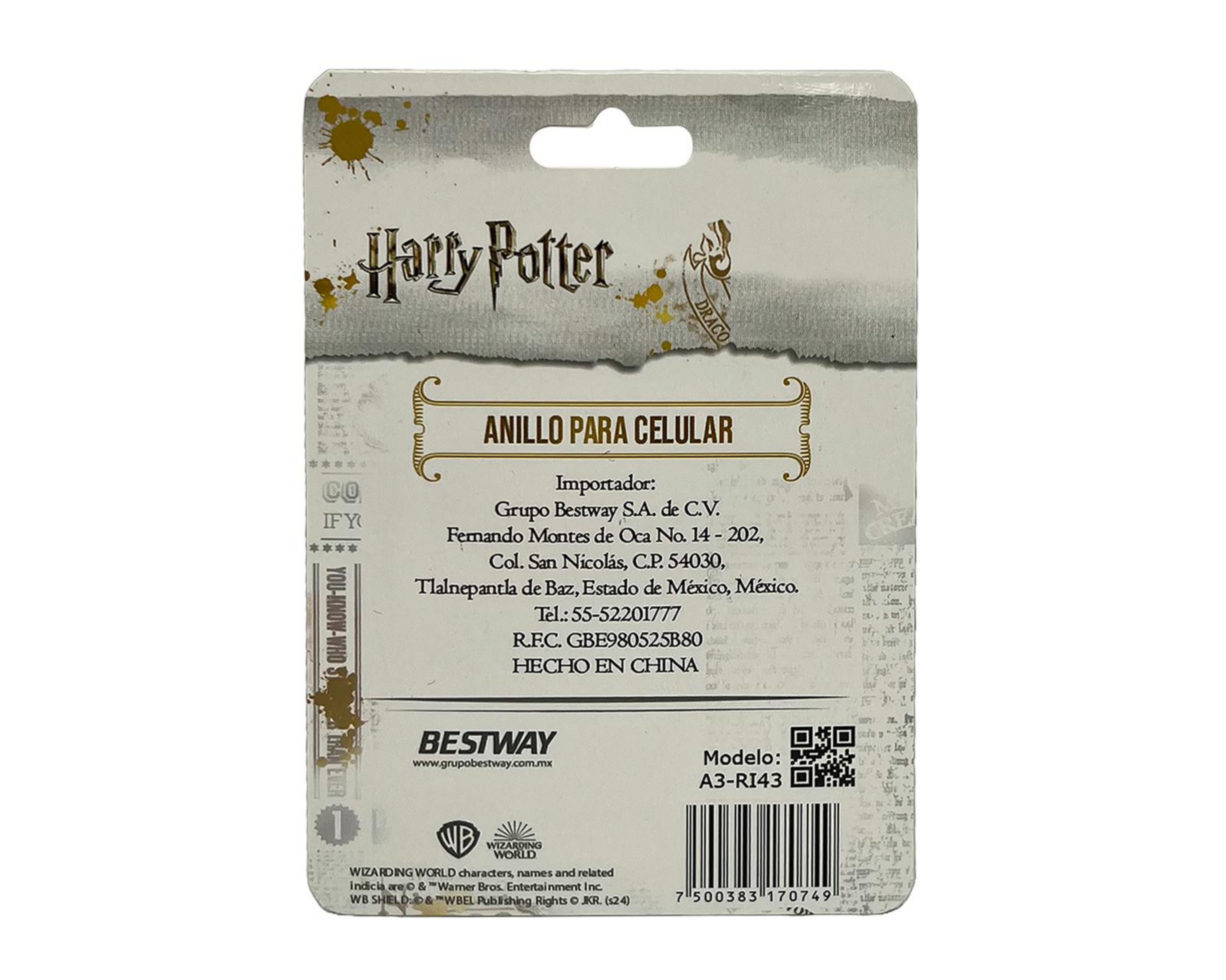 Foto 5 pulgar | Soporte para Celular Warner Bros. Harry Potter