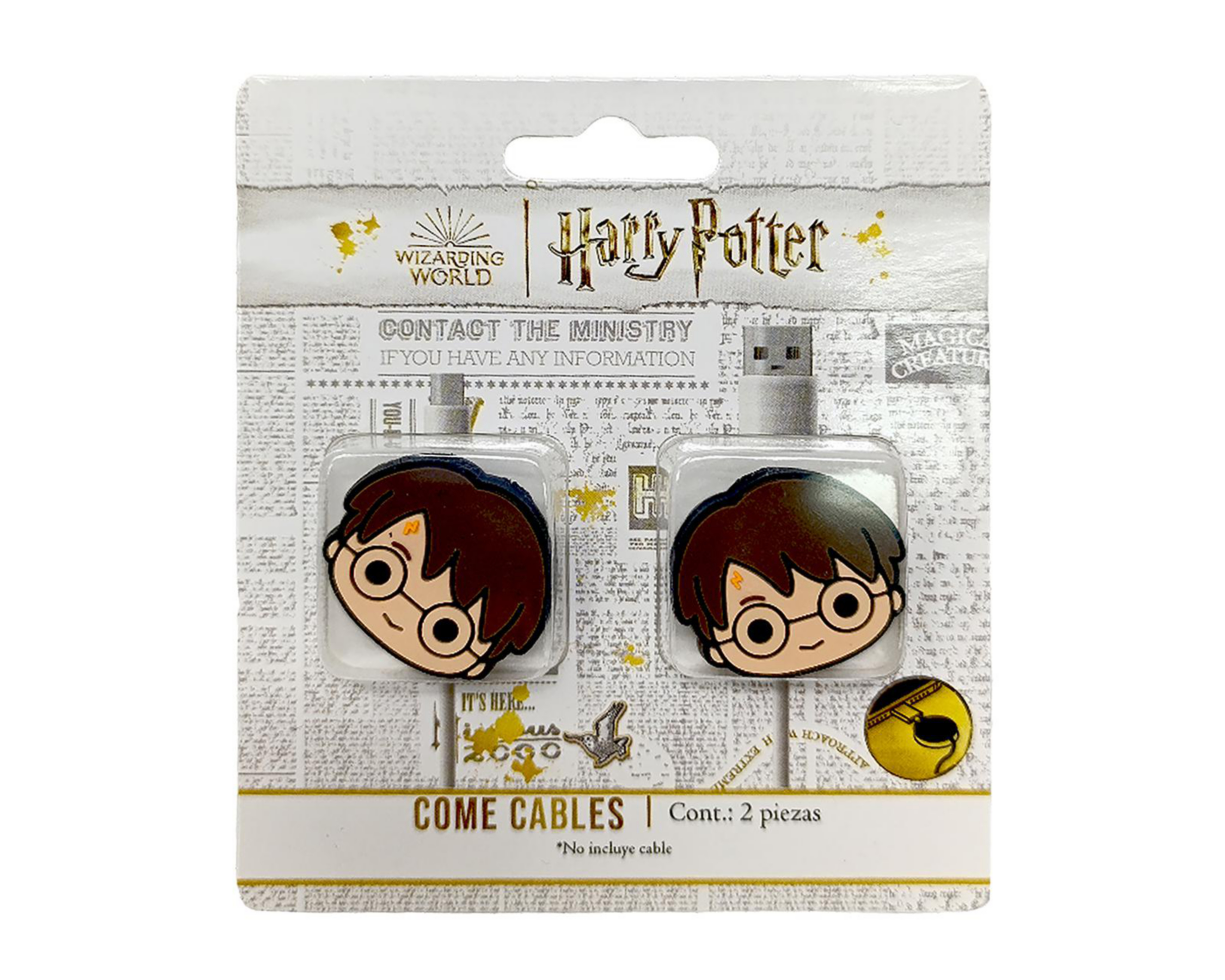 Foto 2 pulgar | Come Cables Warner Bros. Harry Potter 2 Piezas