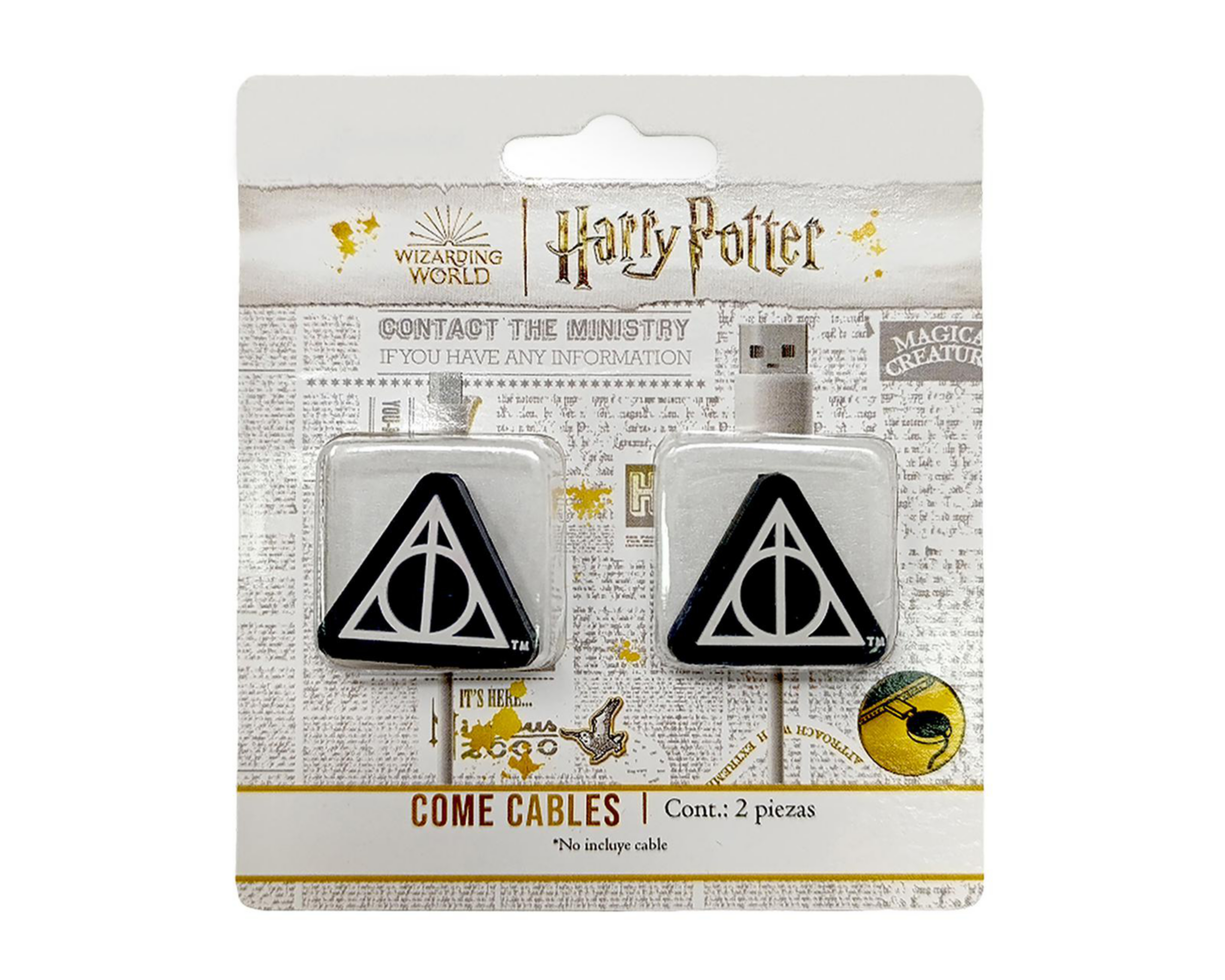 Protector de Cable Warner Bros. Harry Potter 2 Piezas