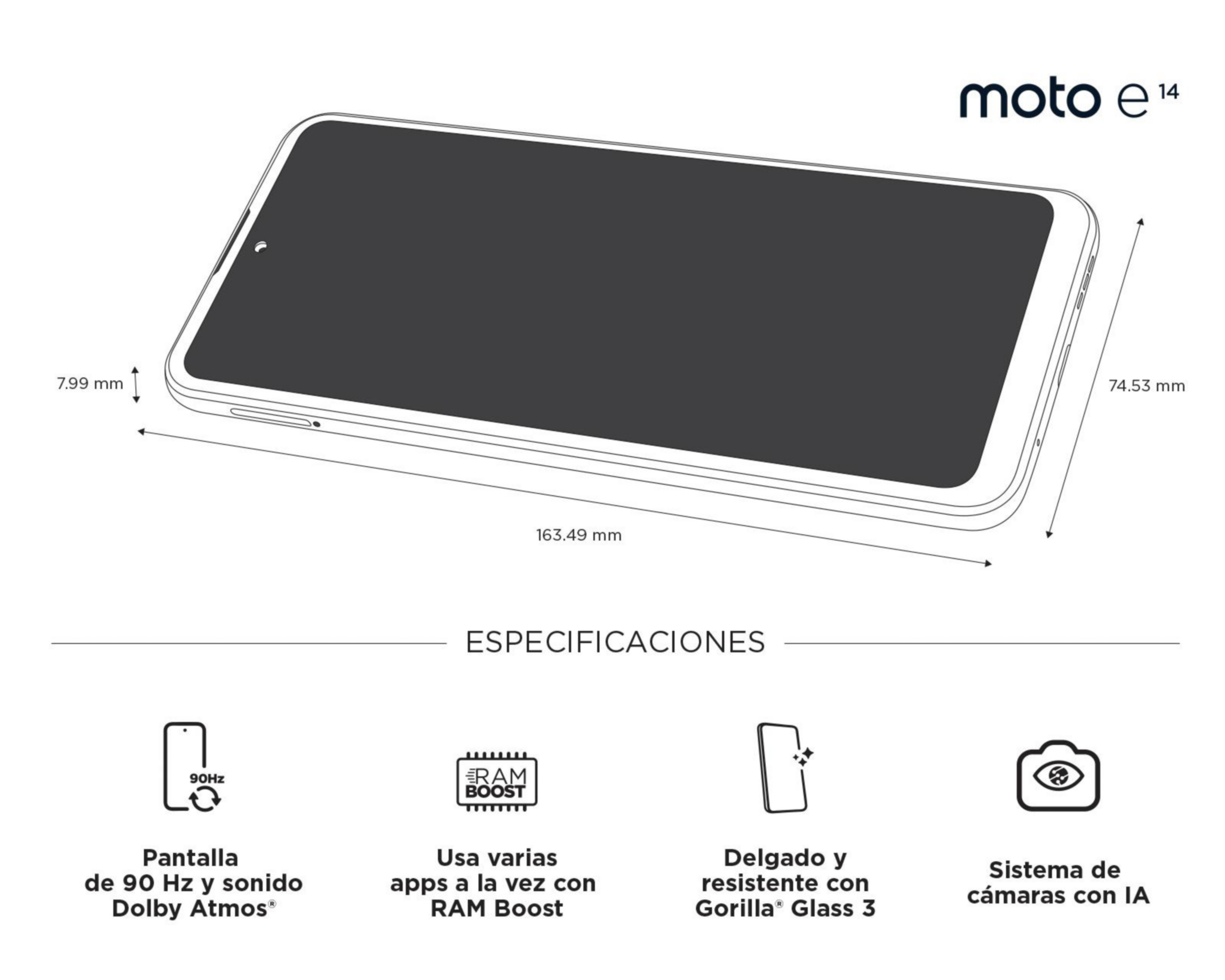 Foto 6 | Celular Motorola Desbloqueado Moto E14 64 GB Lavanda