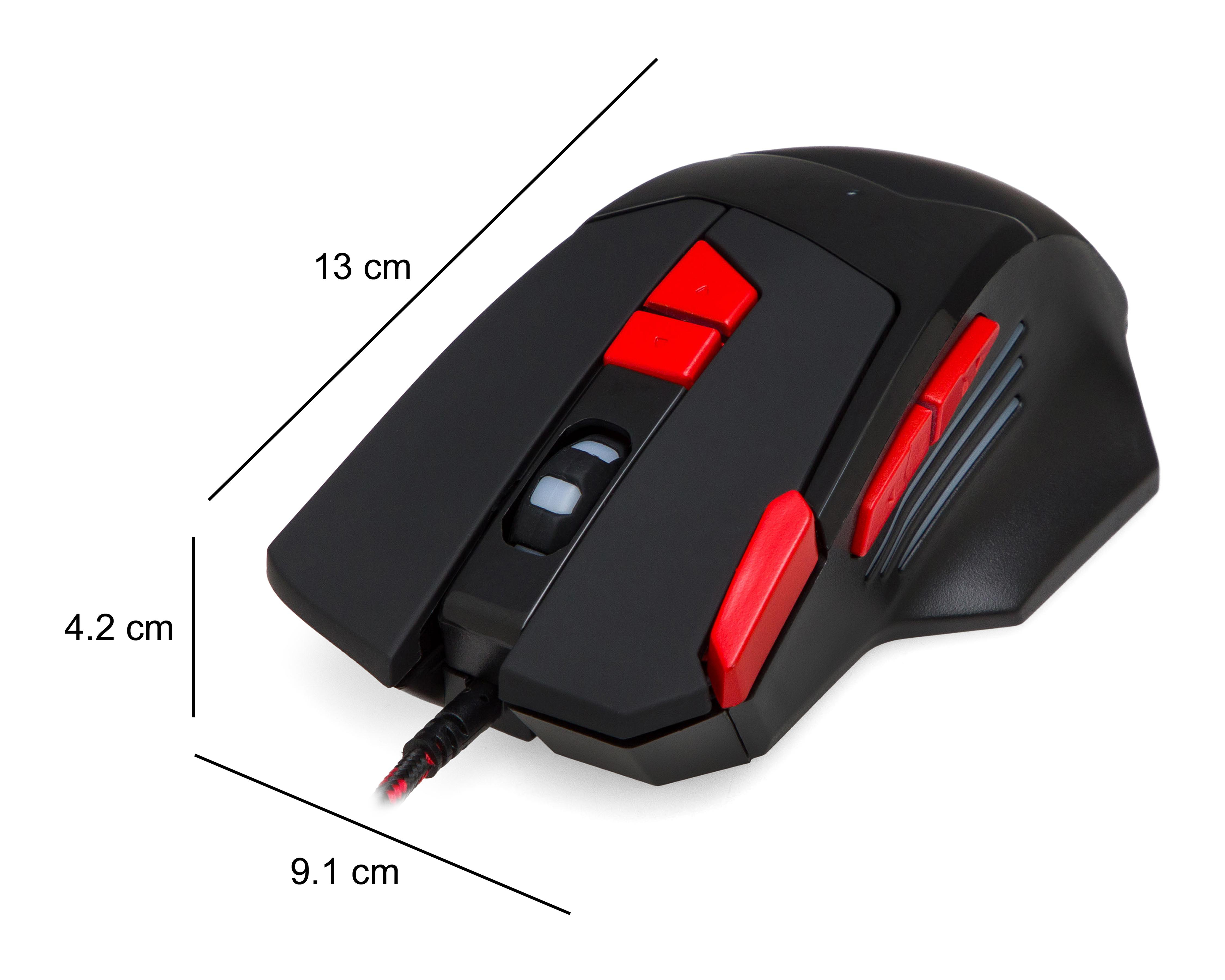 Foto 8 pulgar | Combo de Mouse Pad y Mouse Gamer Alámbrico Gamecraft Xenon K30