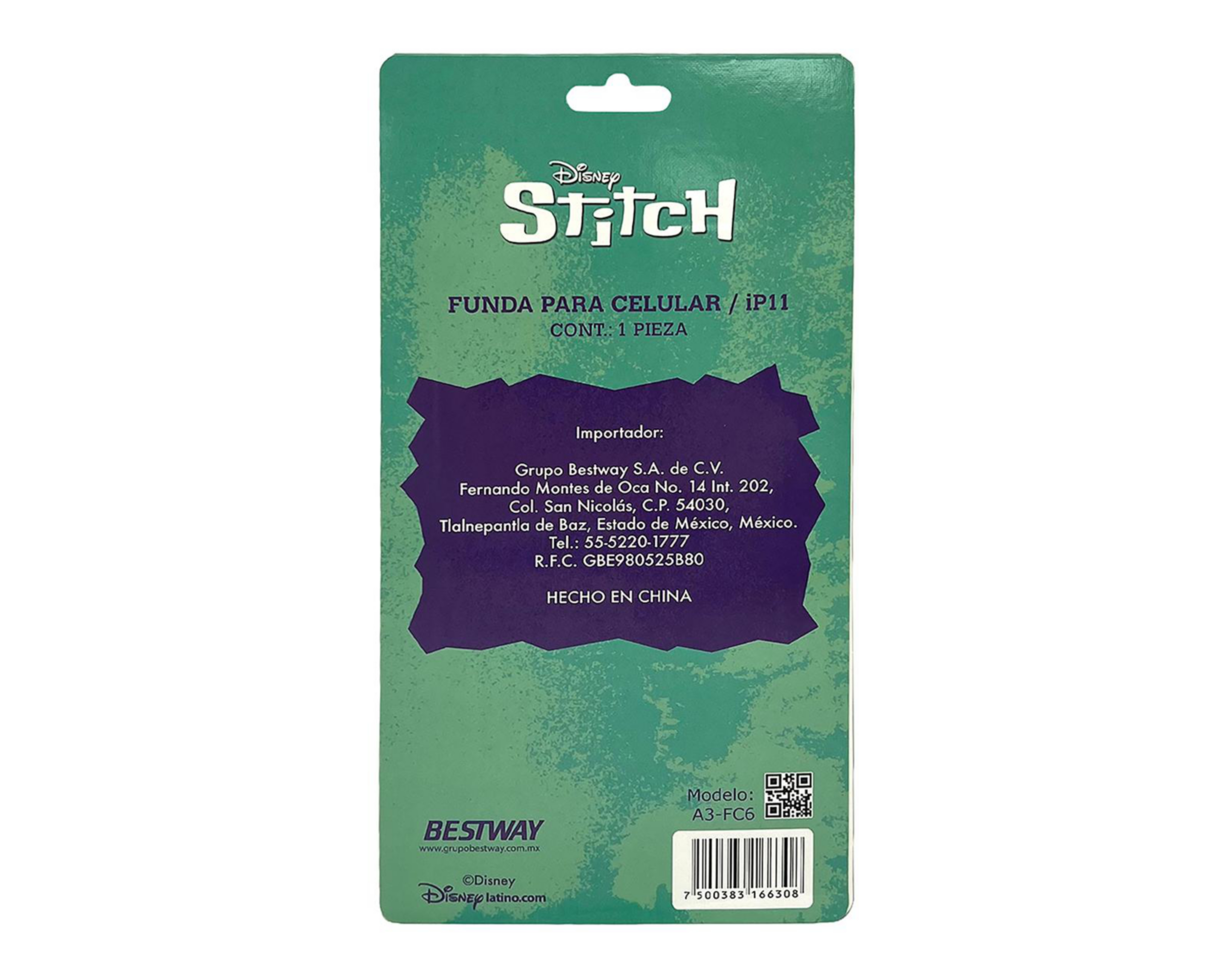 Foto 5 pulgar | Funda de Stitch Gairet para iPhone 12