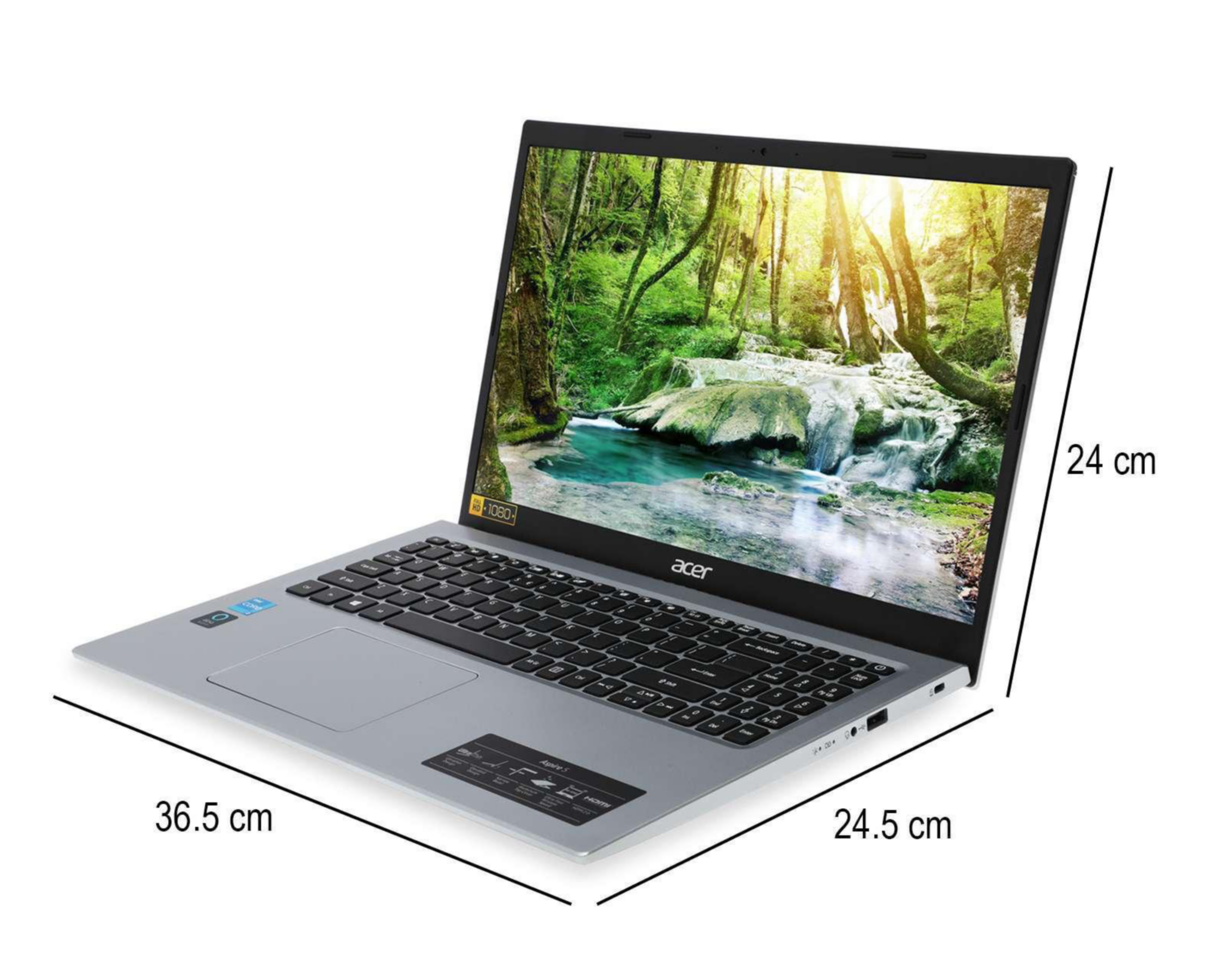 Foto 8 pulgar | Laptop Acer Aspire 5 A515-56-36U 15.6"  Intel Core i3 4 GB RAM de 128 GB Gris