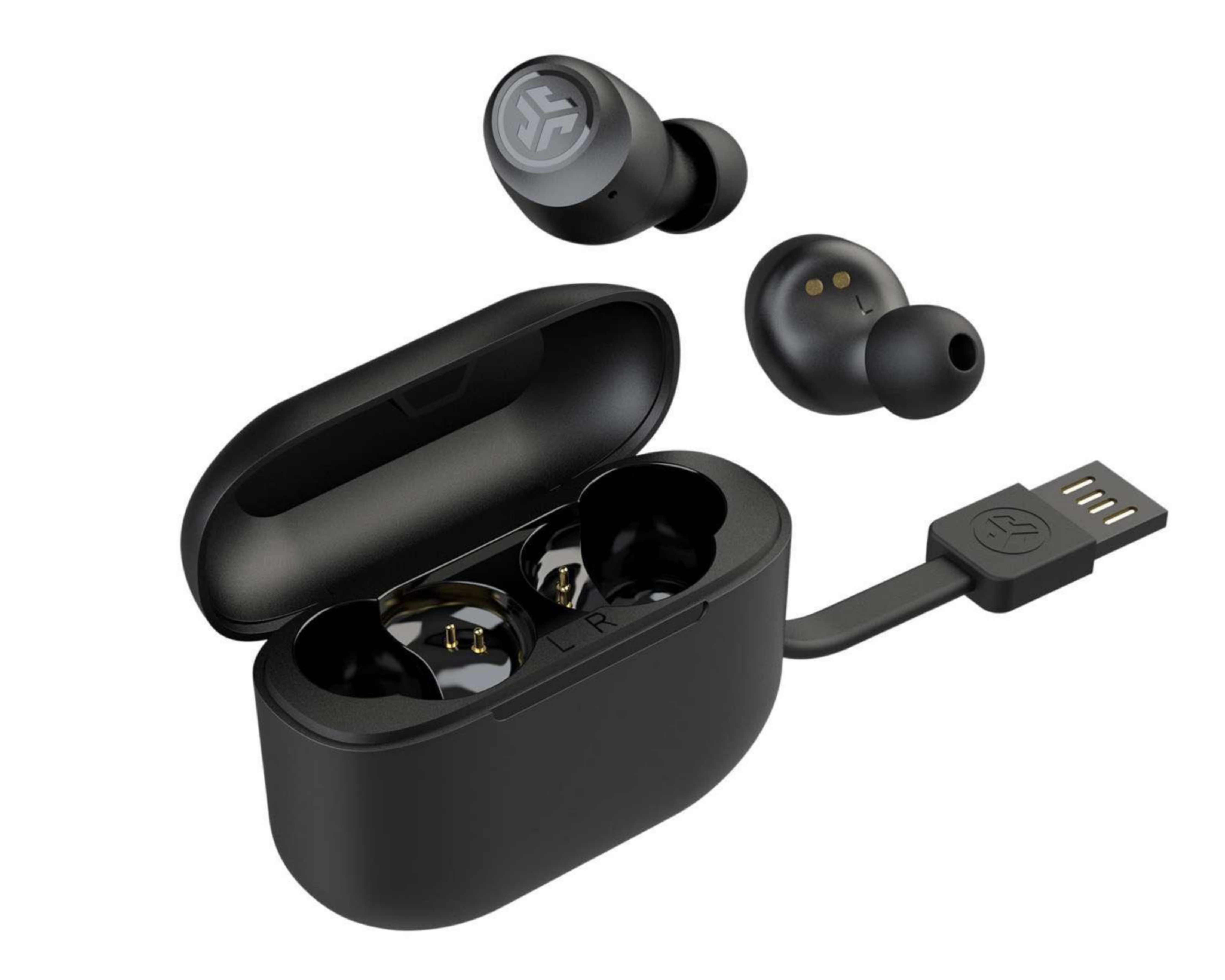 Foto 4 | Audífonos True Wireless JLAB Resistencia al Sudor EBGAIRPOPRBLK124