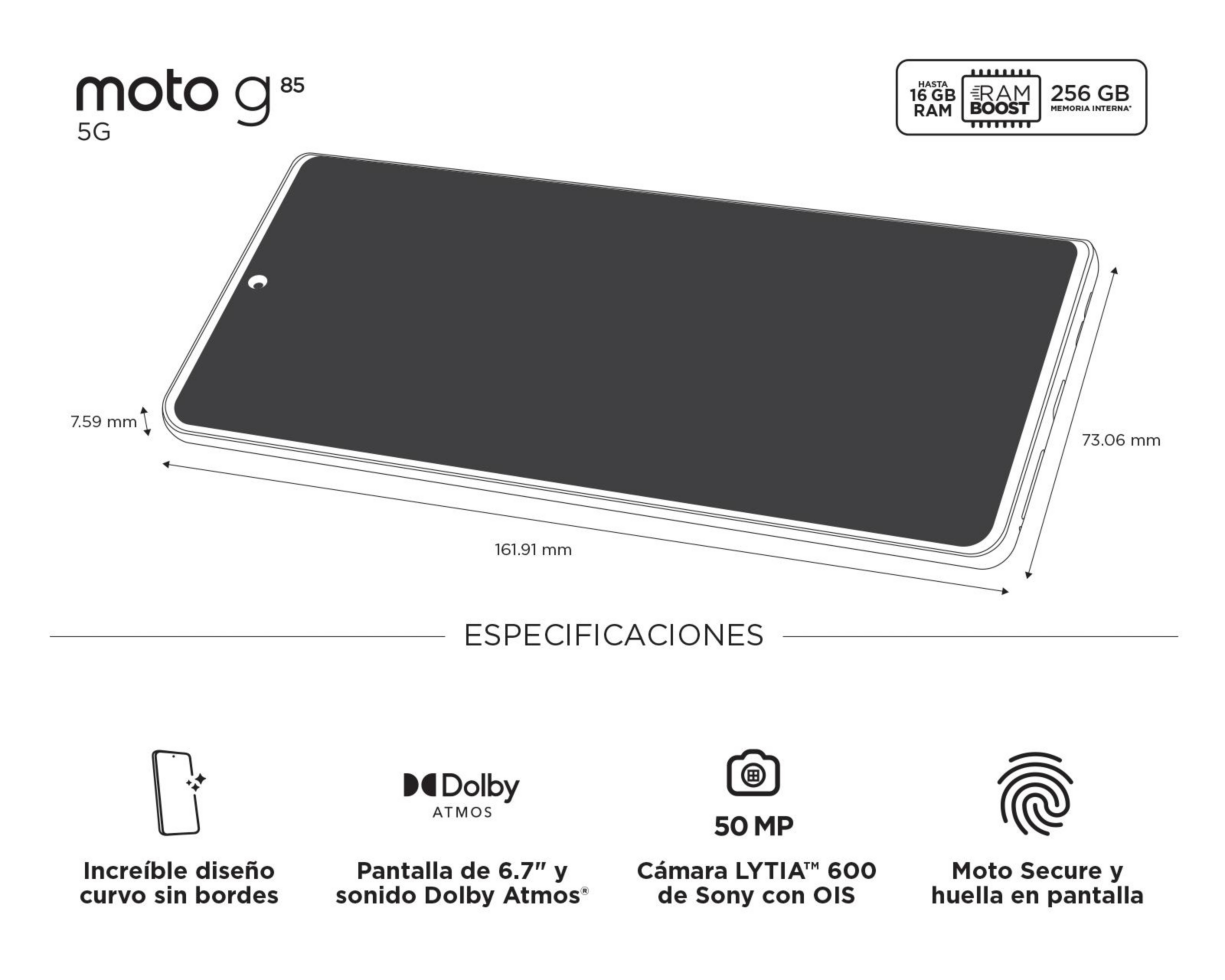 Foto 11 pulgar | Celular Motorola G85 265 GB Azul Eléctrico + Audífonos