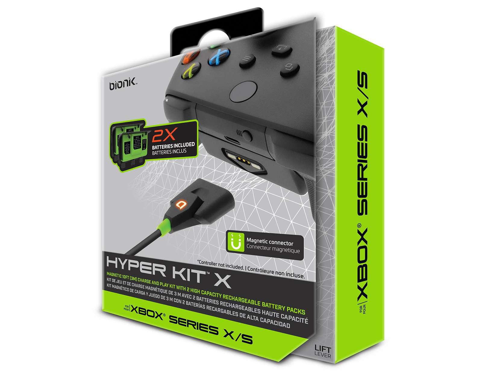 Foto 2 pulgar | Cargador Magnético Bionik Hyper Kit X Negro para Xbox Series X/S