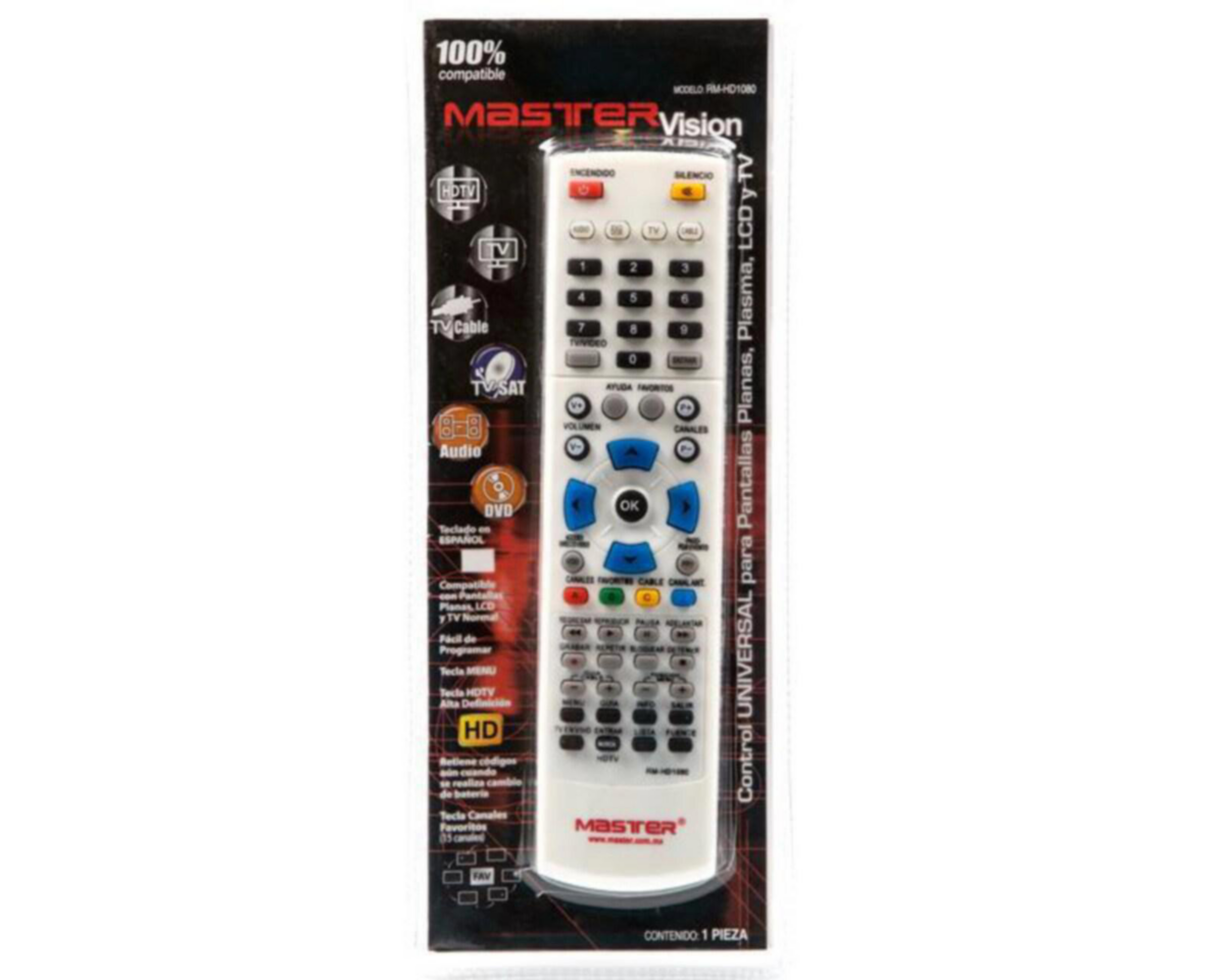 Foto 5 pulgar | Control Universal Master RM-HD1080