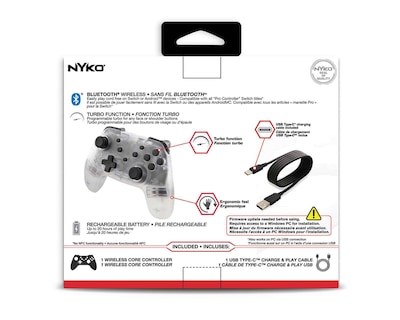 Foto 7 | Control Inalámbrico para Nintendo Switch Nyko Transparente Nuevo
