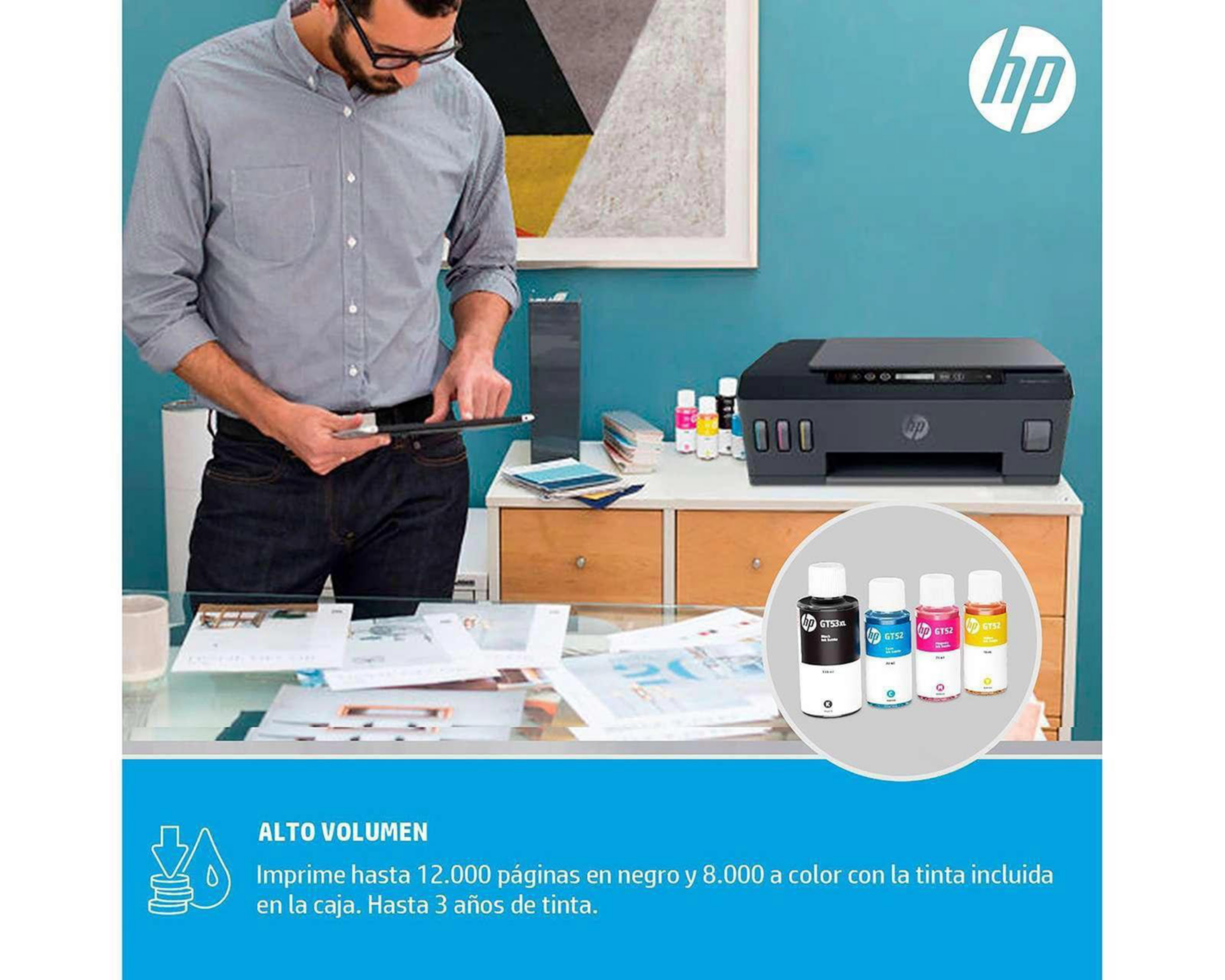 Foto 5 | Multifuncional HP de Tinta Continua Smart Tank 515  (1TJ09A)