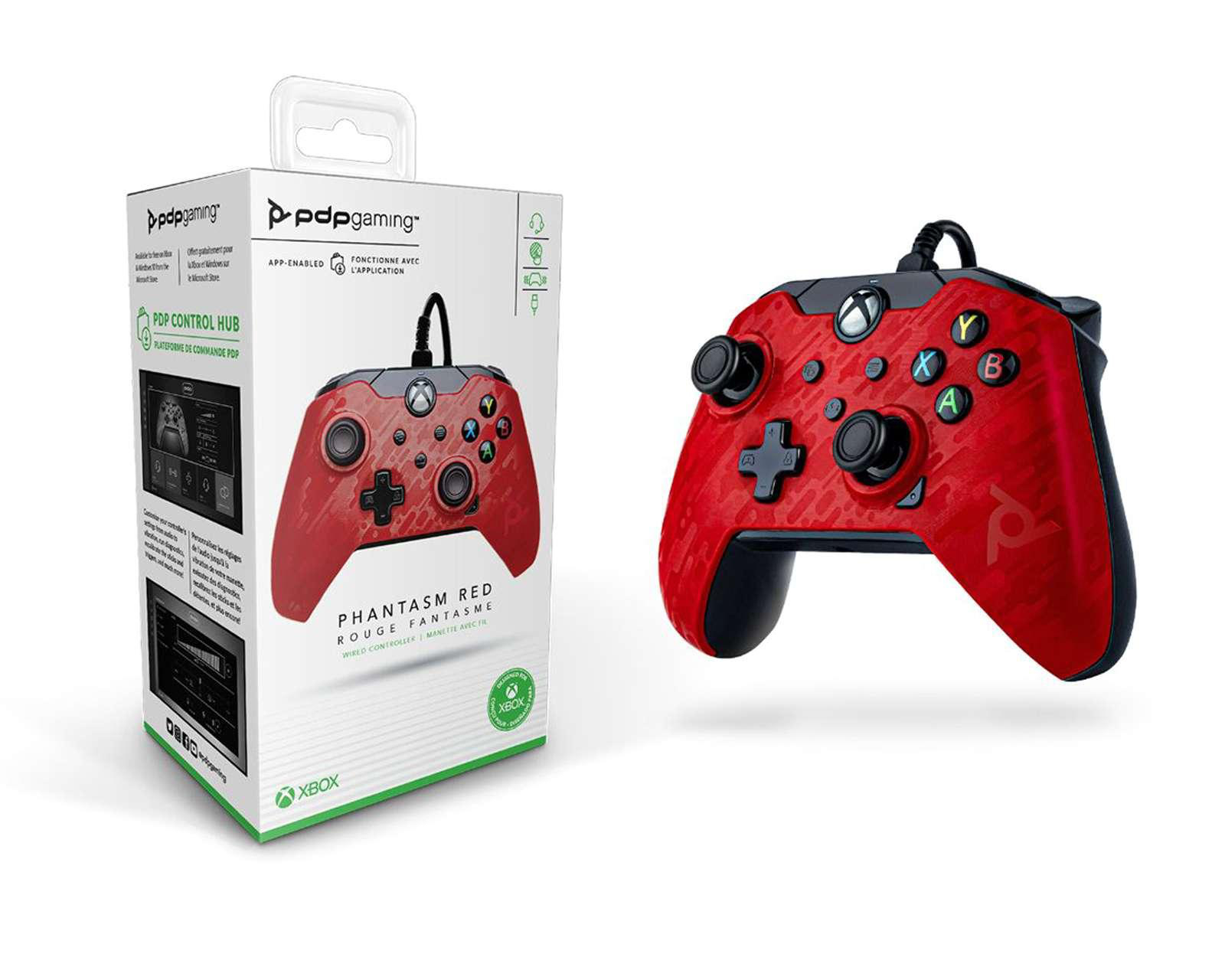 Foto 6 | Control Alámbrico para Xbox PDP Gaming Rojo Nuevo