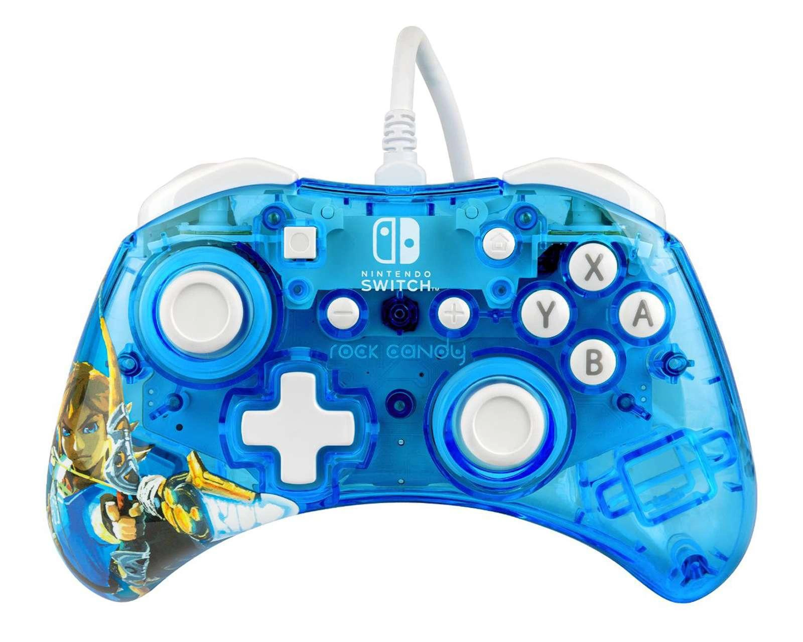 Foto 1 | Control Alámbrico para Nintendo Switch Rock Candy Azul Nuevo