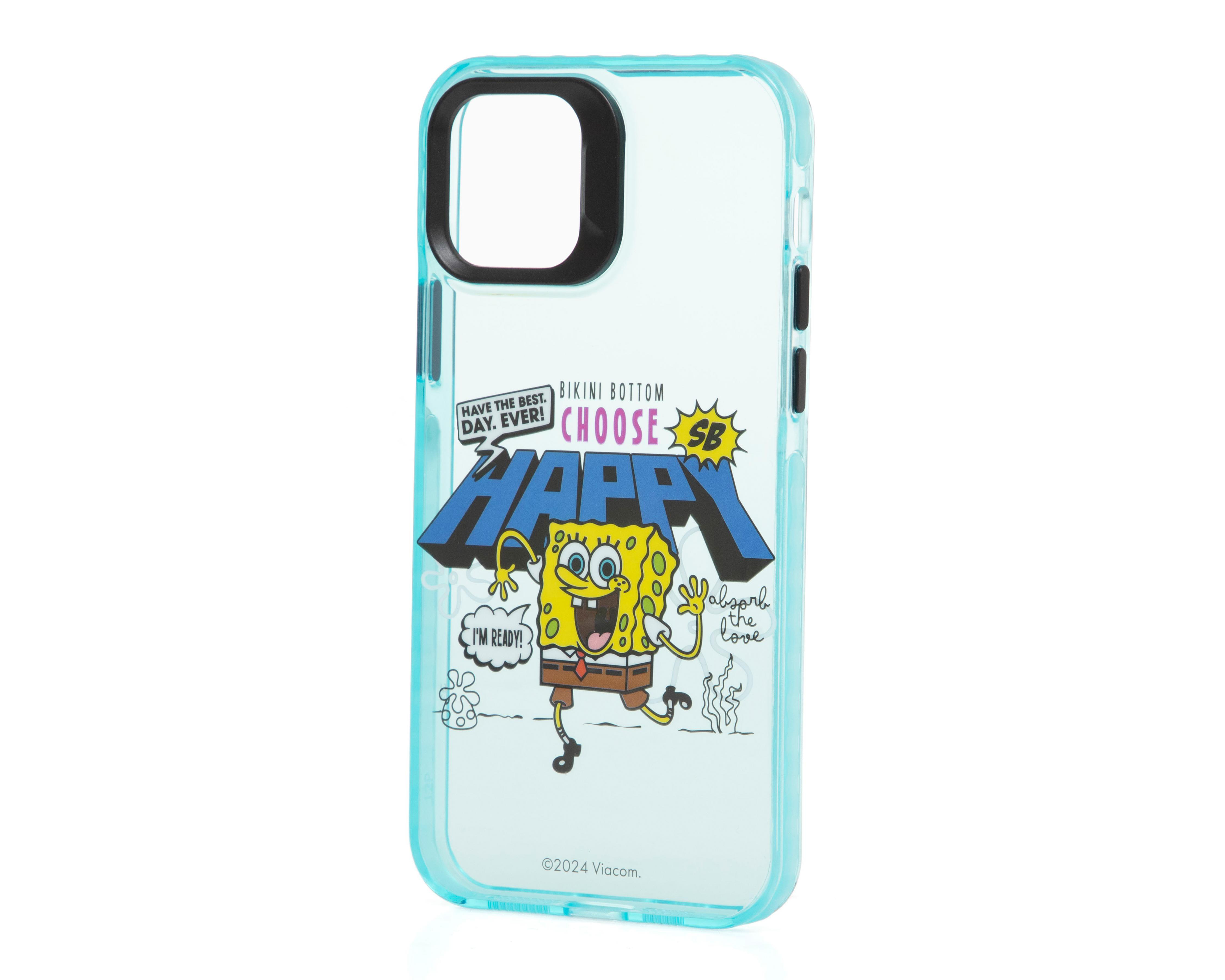 Foto 2 pulgar | Funda Bob Esponja Paramount para iPhone 12-12 Pro