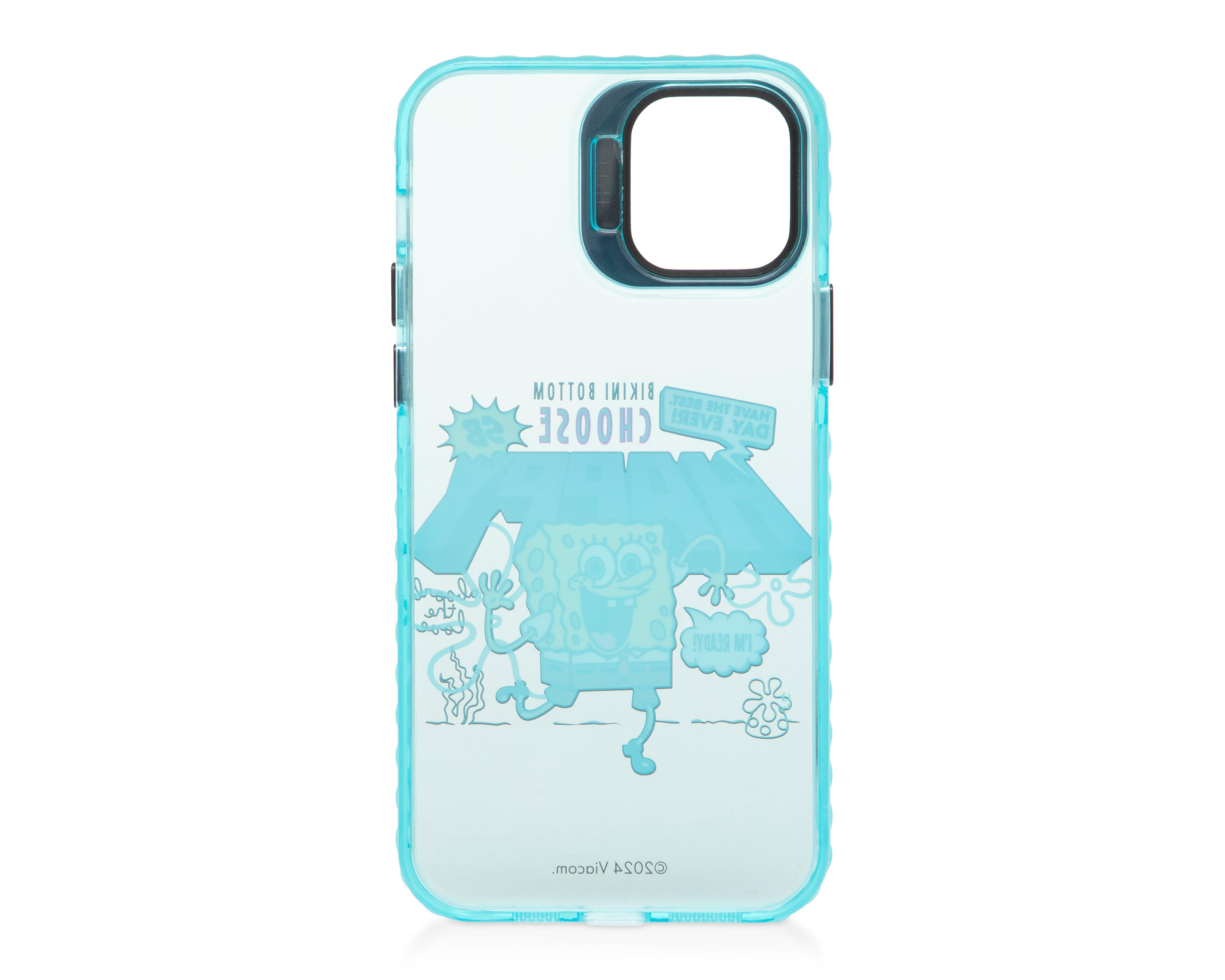 Foto 3 pulgar | Funda Bob Esponja Paramount para iPhone 12-12 Pro