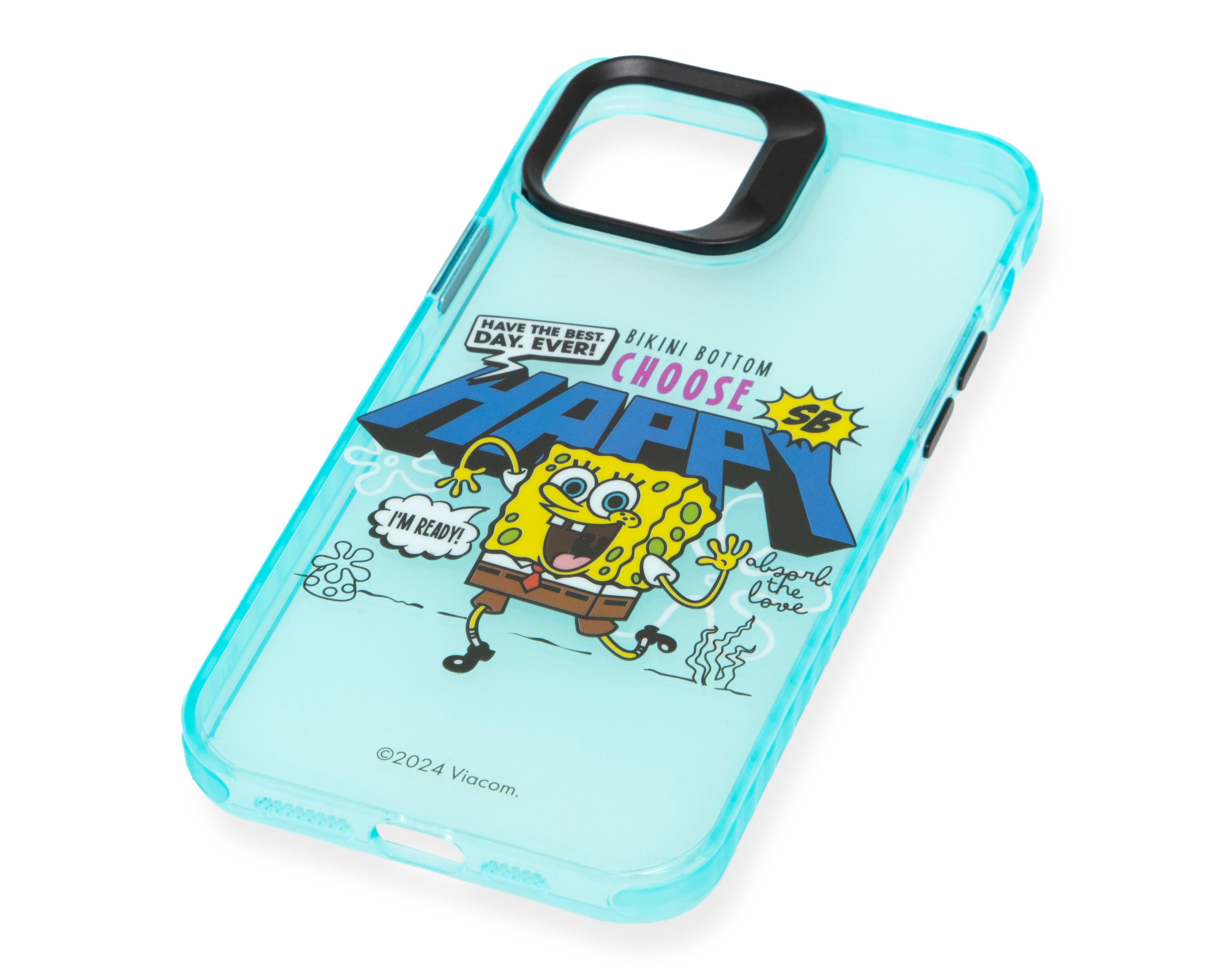 Foto 5 pulgar | Funda Bob Esponja Paramount para iPhone 12-12 Pro