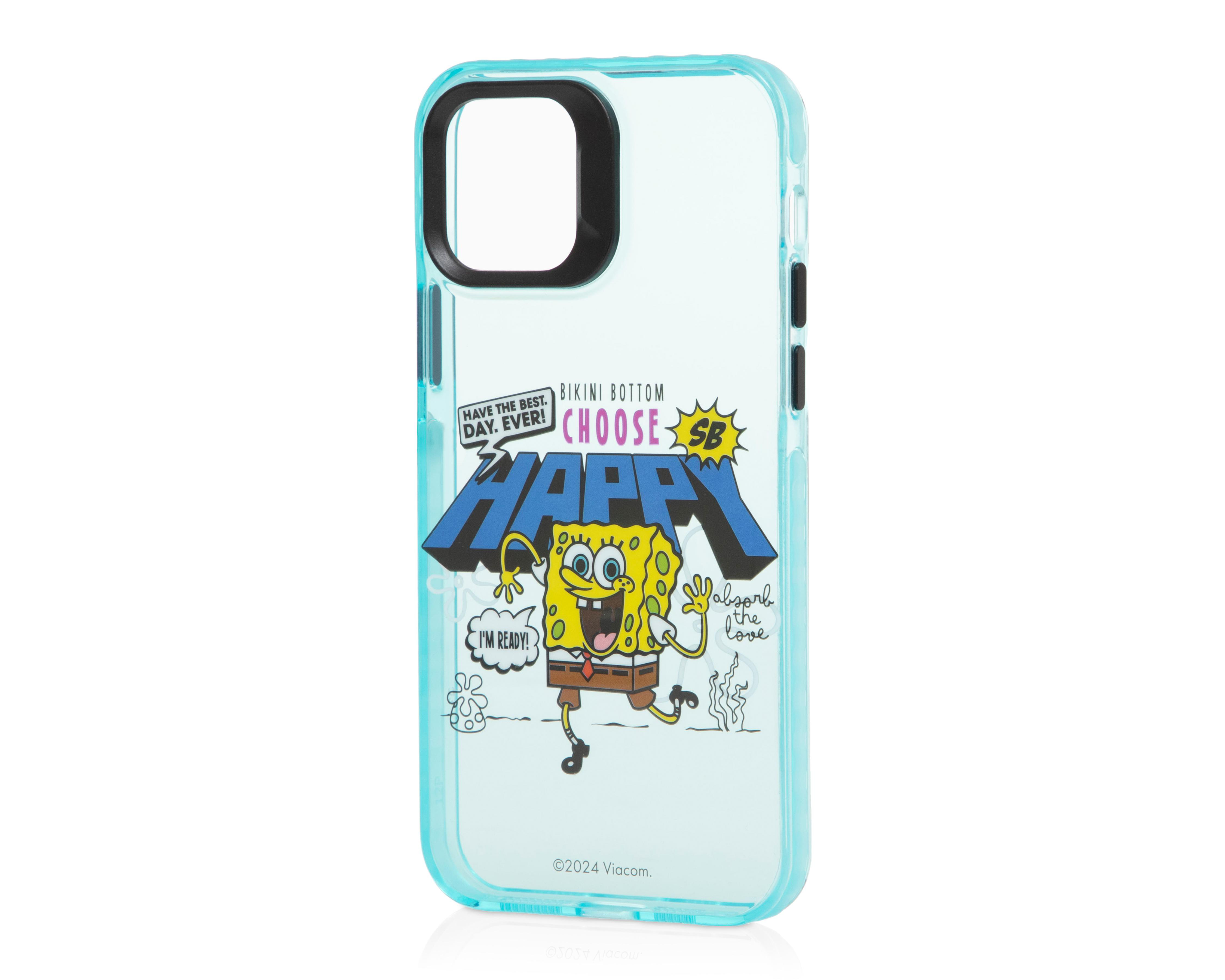 Foto 6 pulgar | Funda Bob Esponja Paramount para iPhone 12-12 Pro