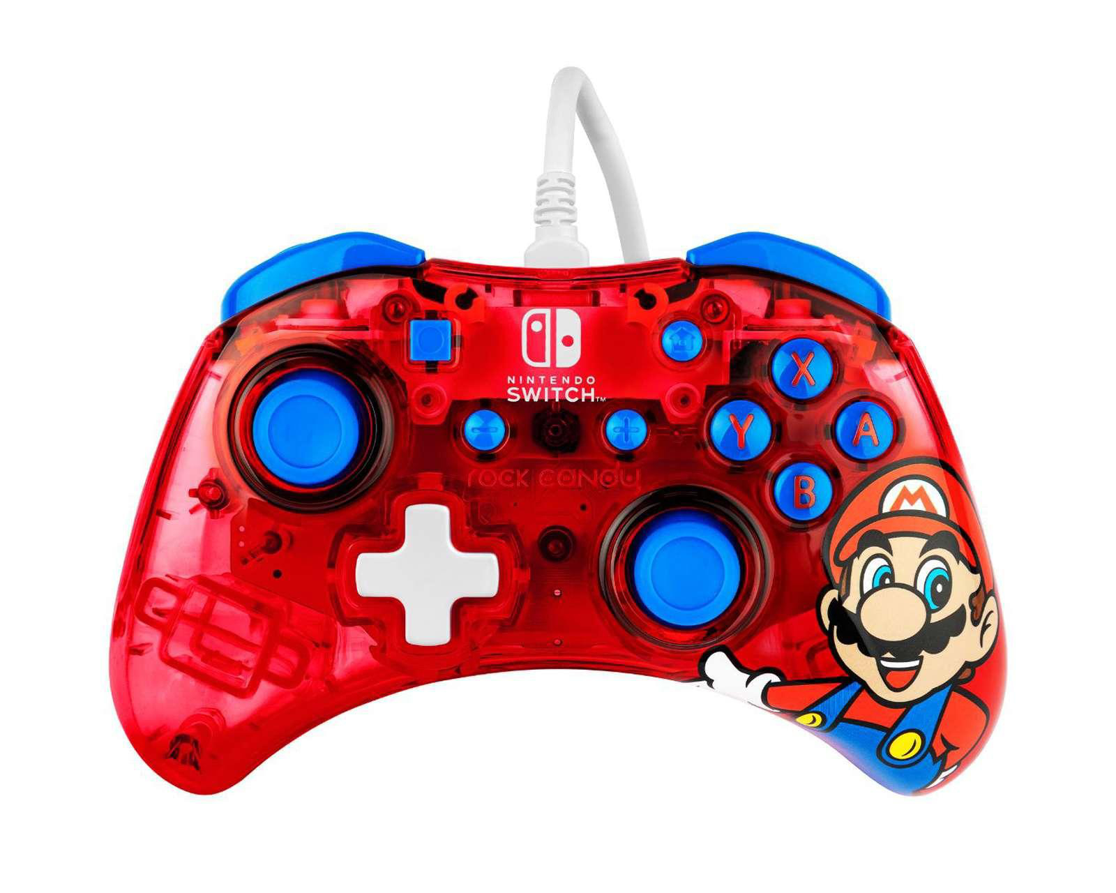 Foto 2 pulgar | Control Alámbrico para Nintendo Switch Rock Candy Mario Rojo Nuevo