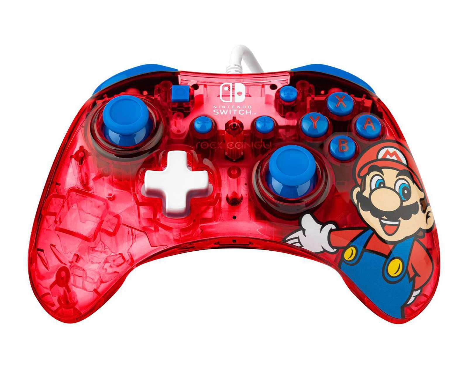 Foto 3 pulgar | Control Alámbrico para Nintendo Switch Rock Candy Mario Rojo Nuevo